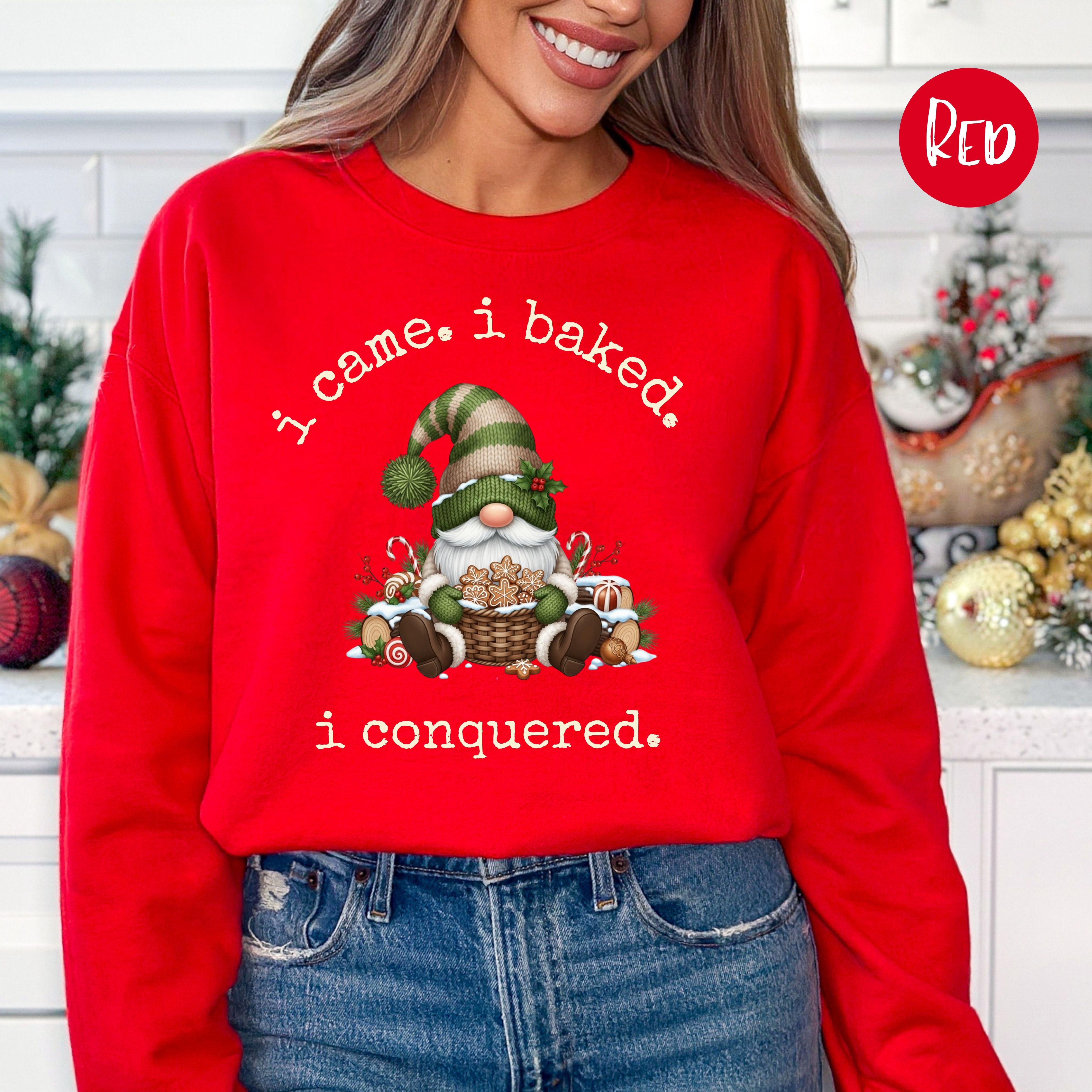 Gnome Lover Unisex Christmas Gift Sweatshirt for Baker