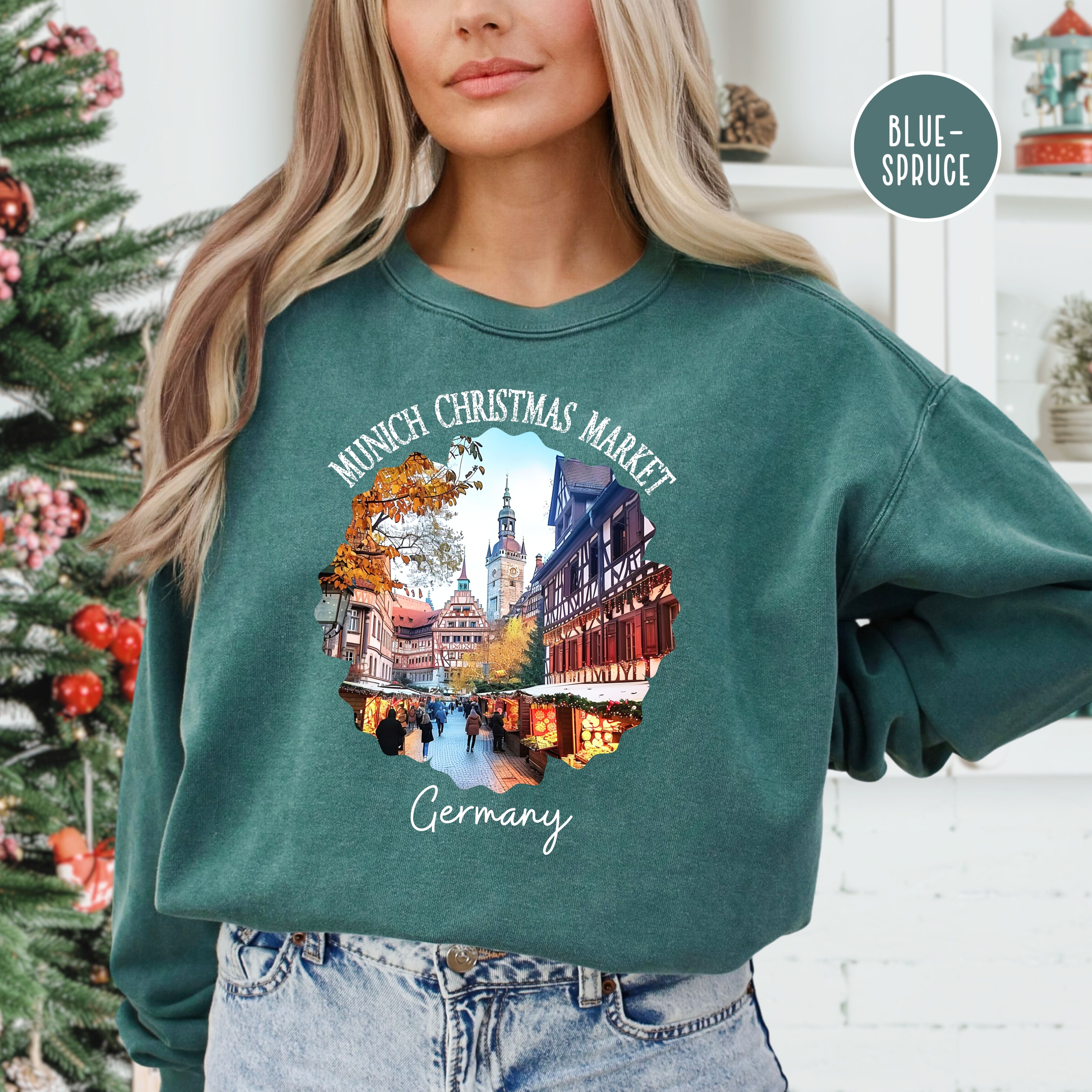 Munich Germany Christmas Market Comfort Colors® Sweatshirt