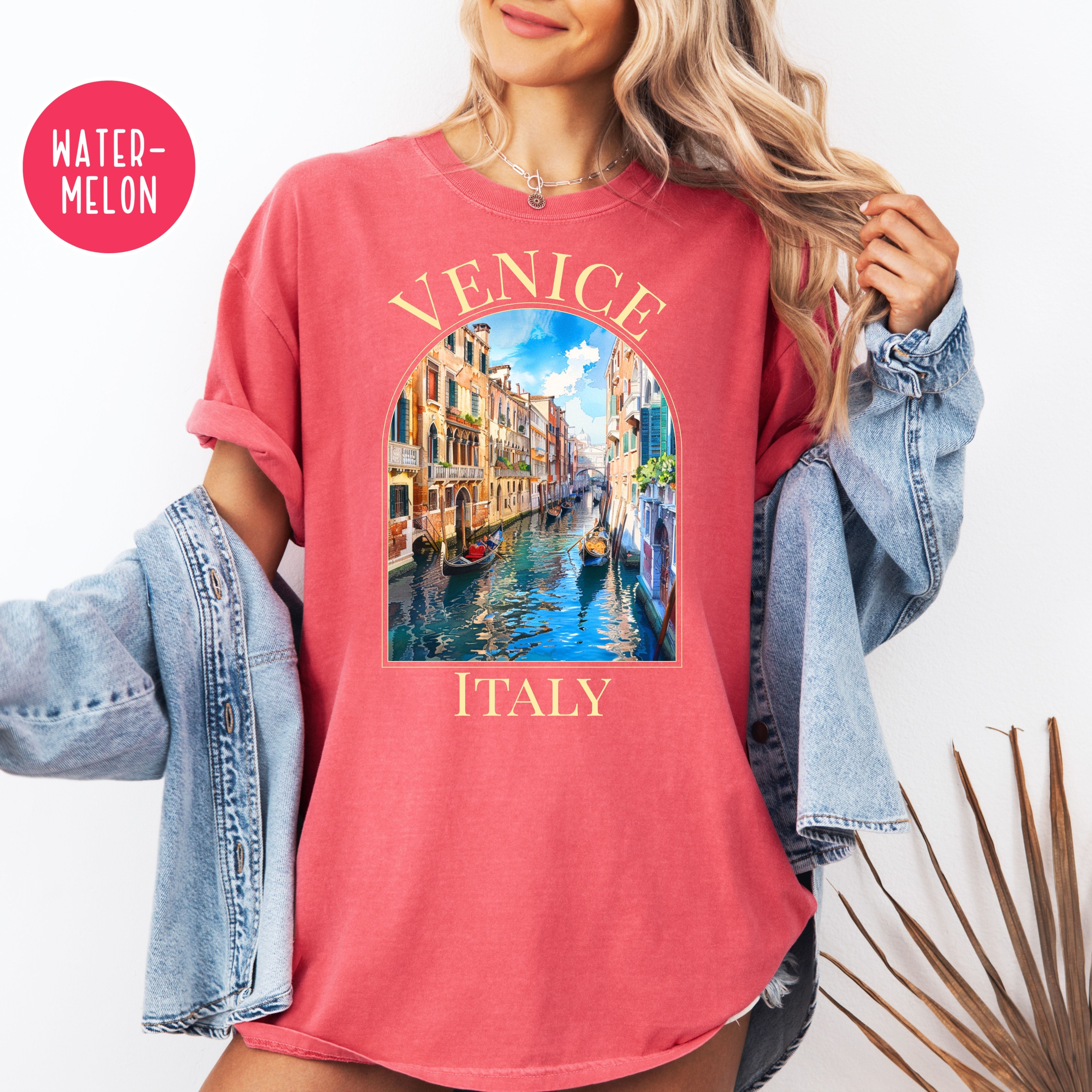 Venice Italy Canals Unisex Comfort Colors T-Shirt, Italy Vacation Shirt, Italy Gift Shirt