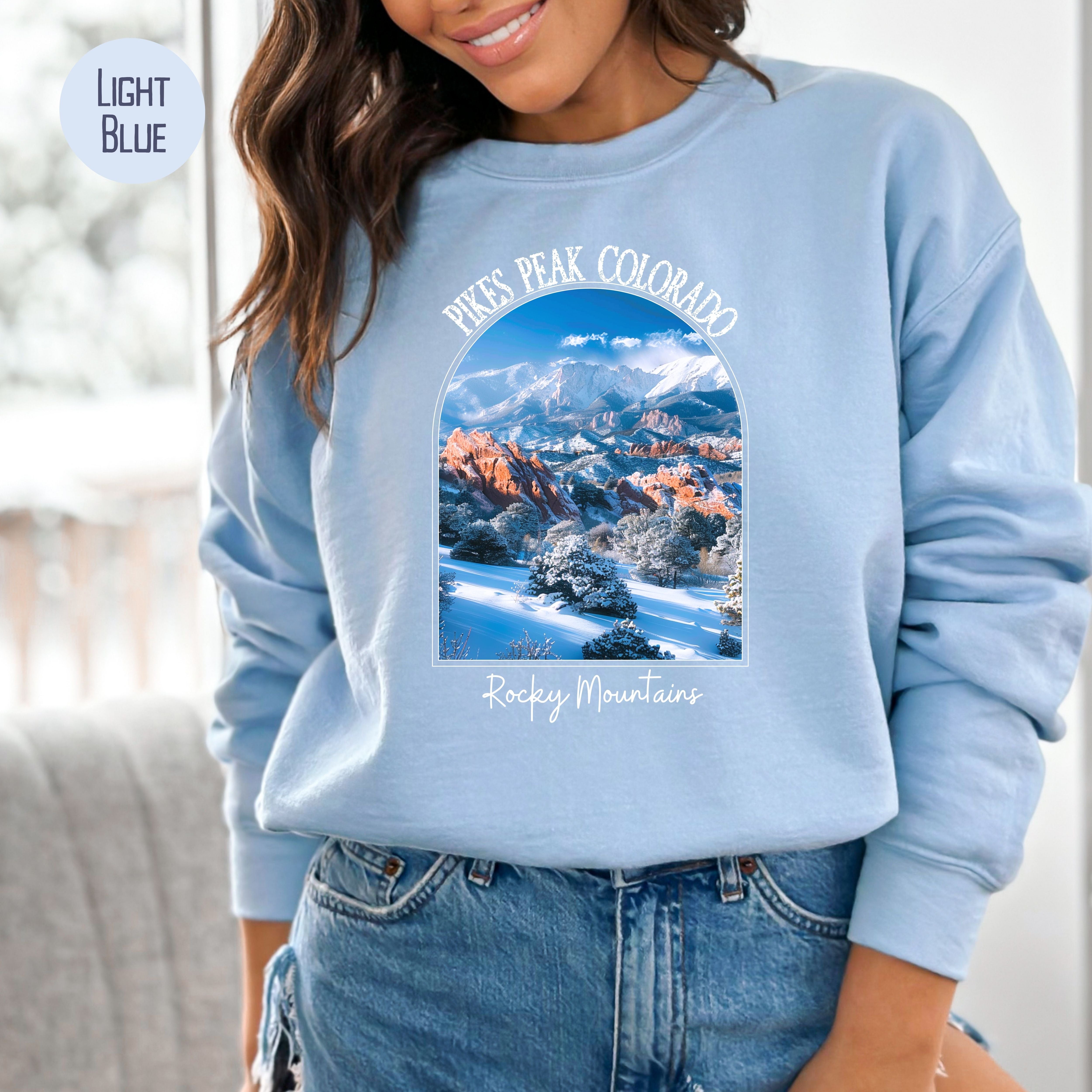 Pikes Peak Colorado Rocky Mountains Sweatshirt