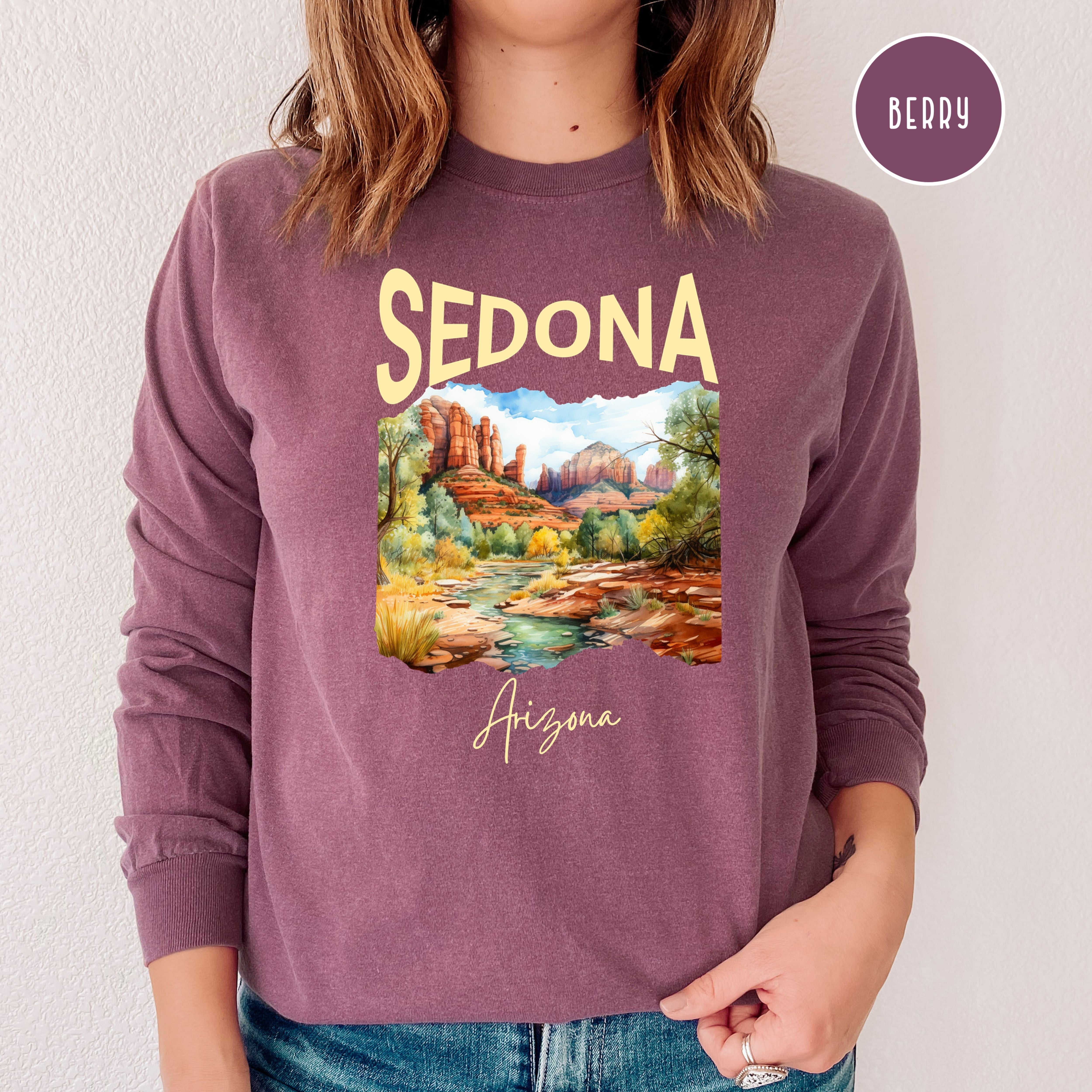 Sedona Arizonia Comfort Colors® Long Sleeve Tee