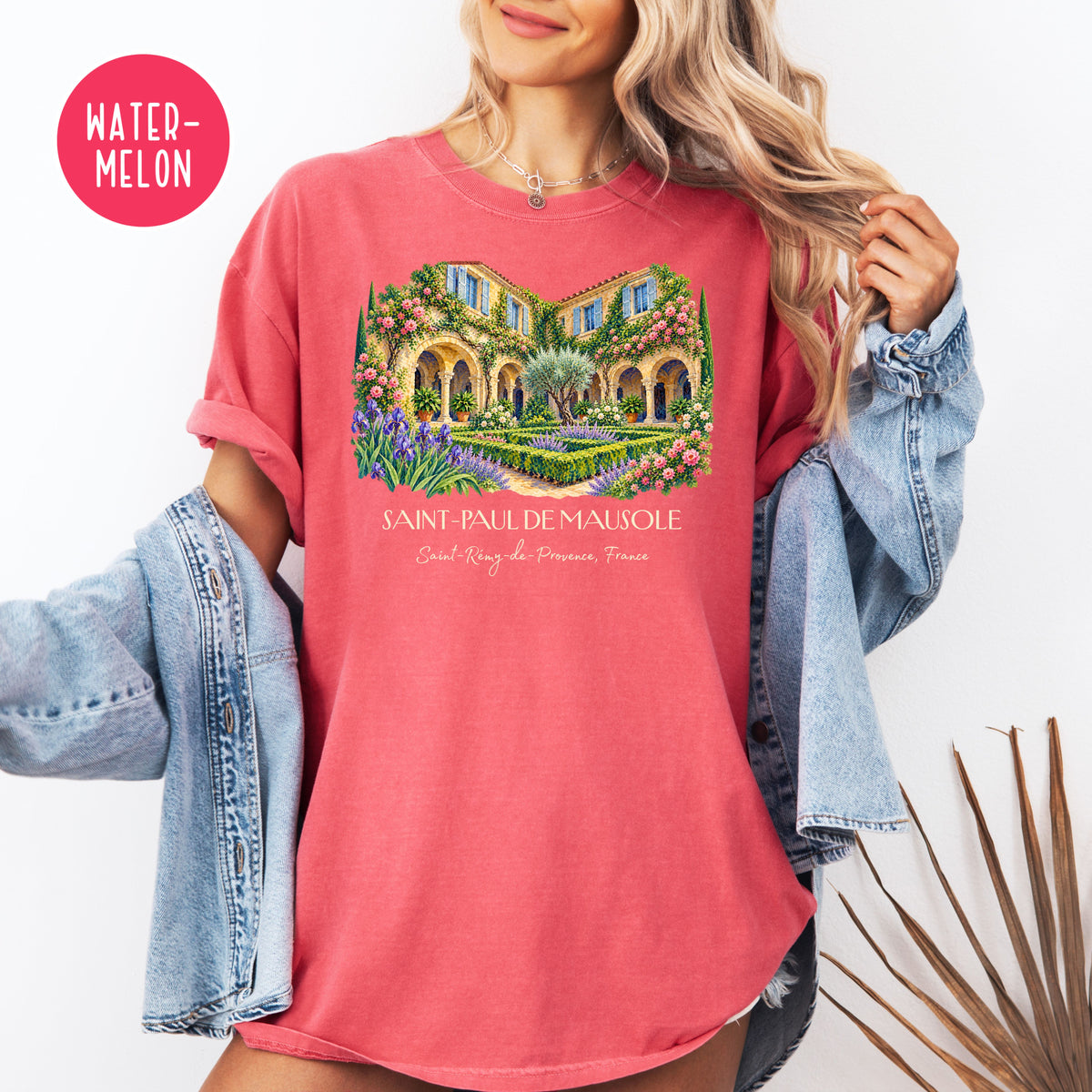 Van Gogh Inspired Comfort Colors Tee, Saint Remy de Provence France Shirt, South of France Travel Gift, France Vacation Tee, Art Lover Gift