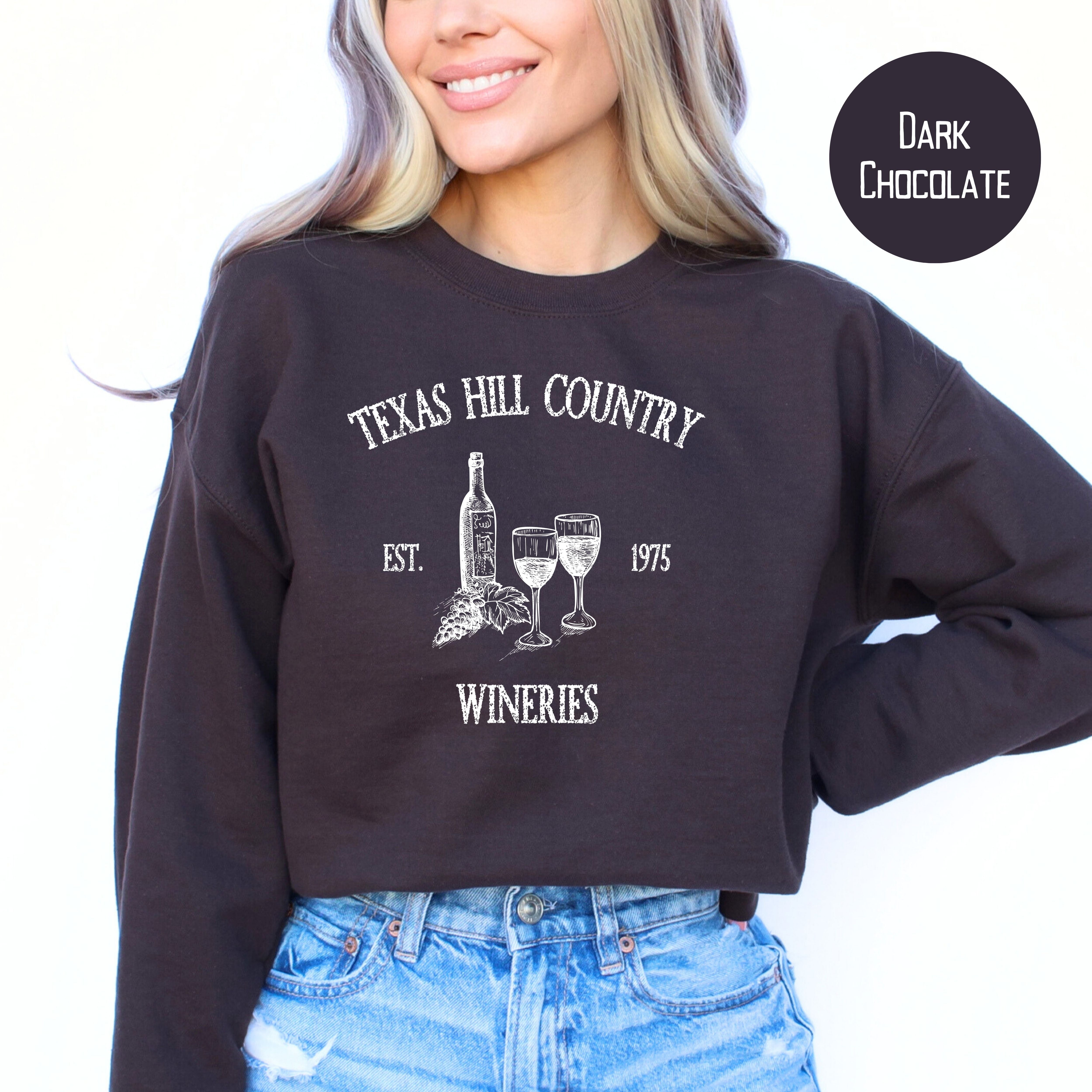 Texas Hill Country Wineries Sweatshirt