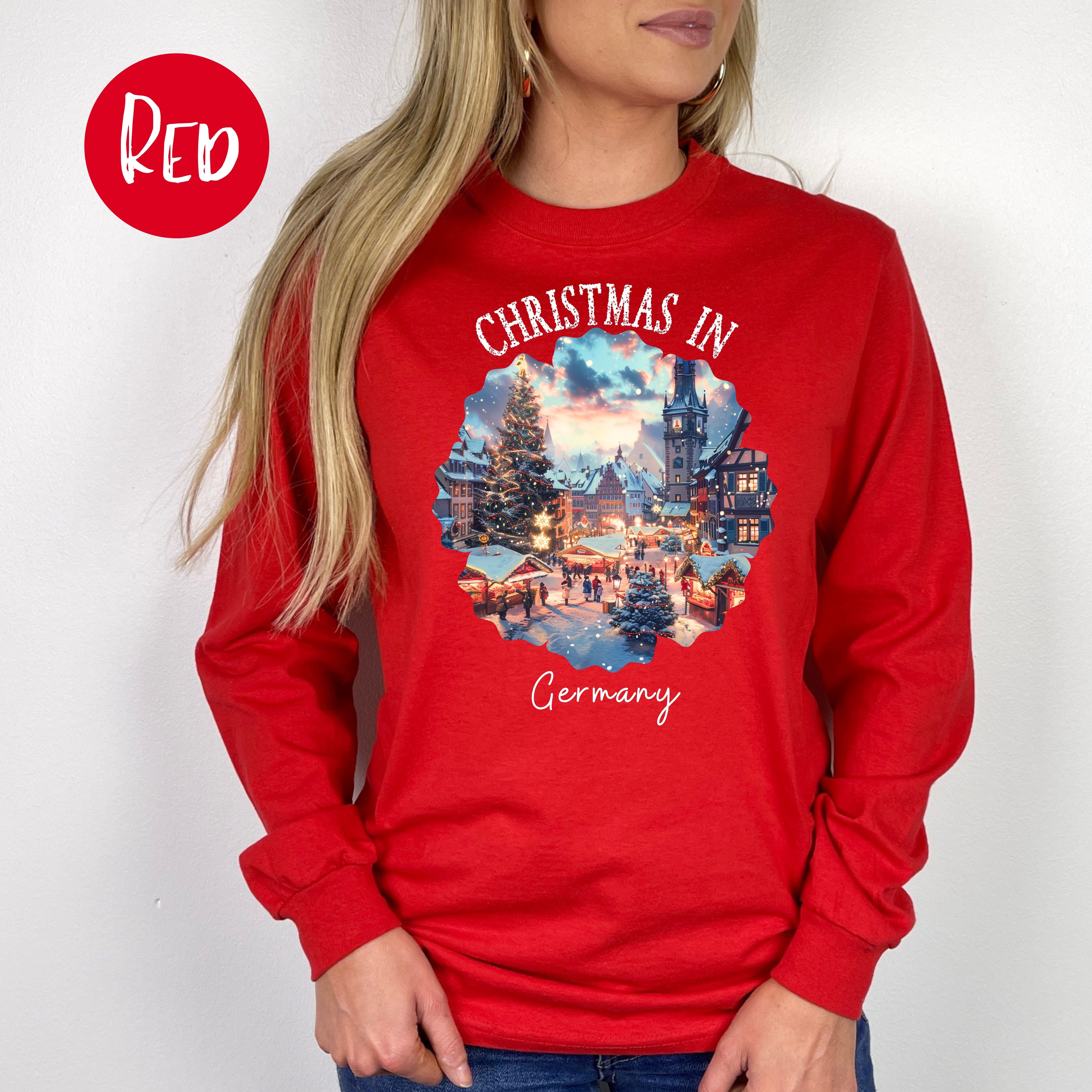 Christmas in Germany Long Sleeve Unisex Tee Shirt