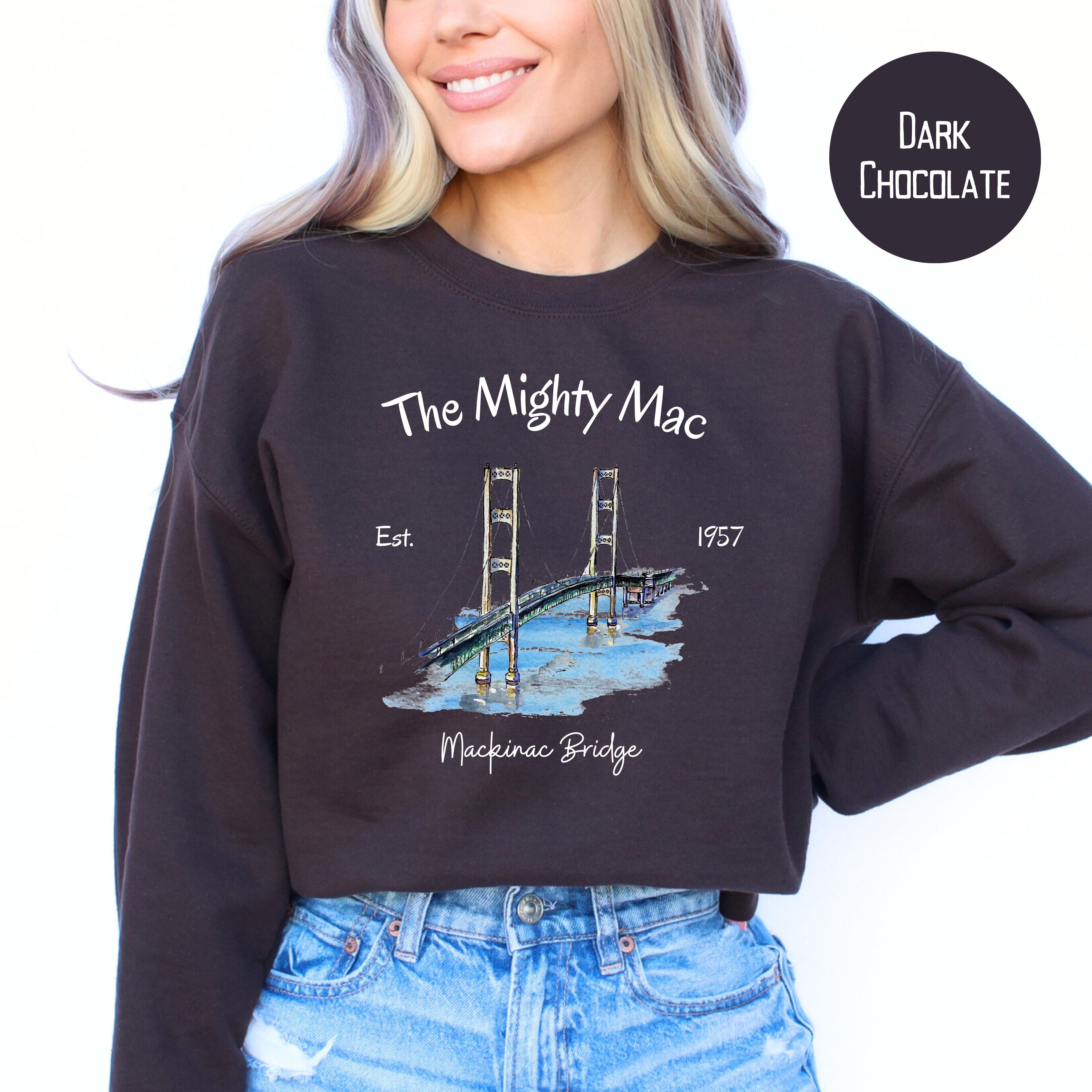 The Mighty Mac Mackinac Bridge Sweatshirt