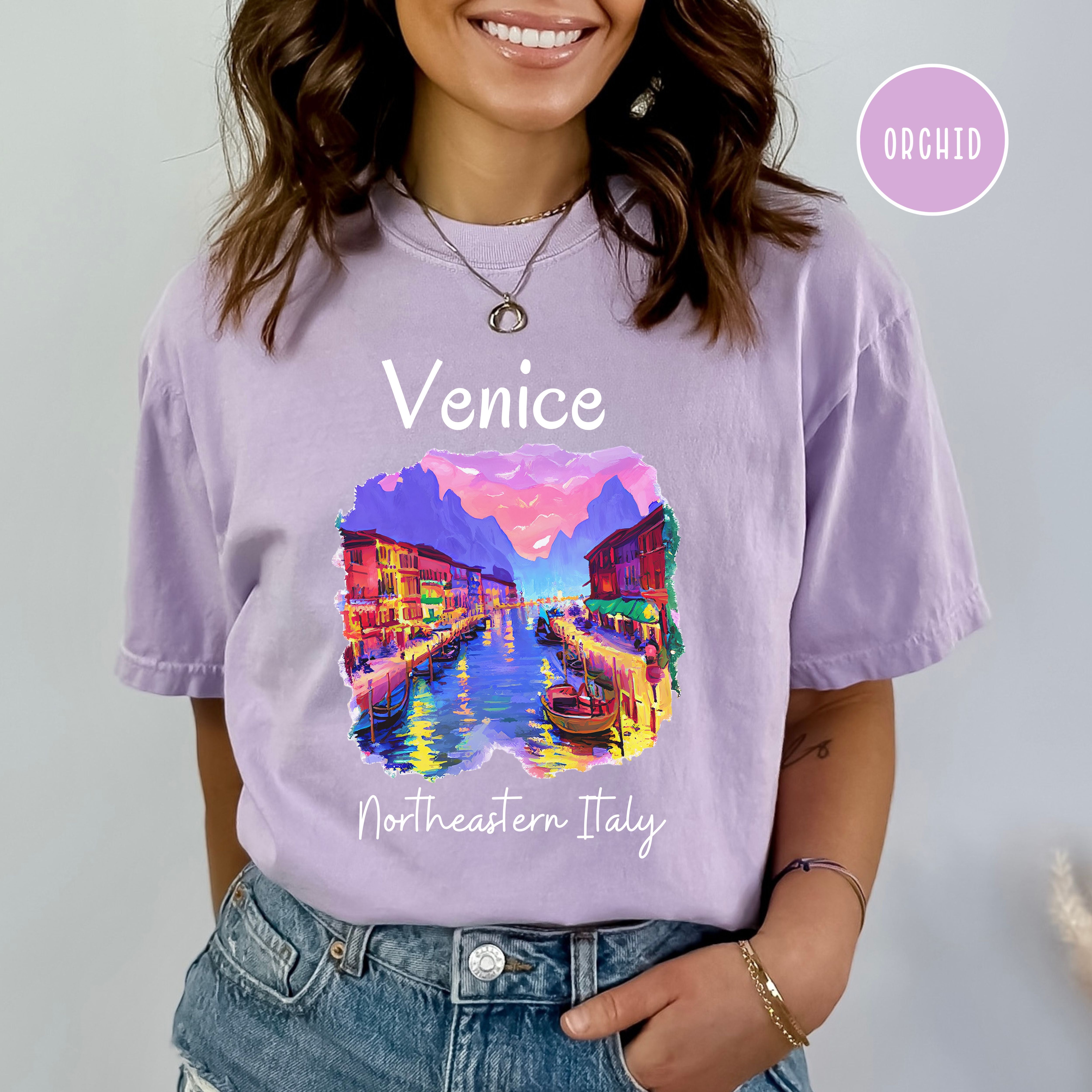 Italy Vacation Gift, Venice Italy Comfort Colors T-Shirt, Venice Gift for Italy Lover