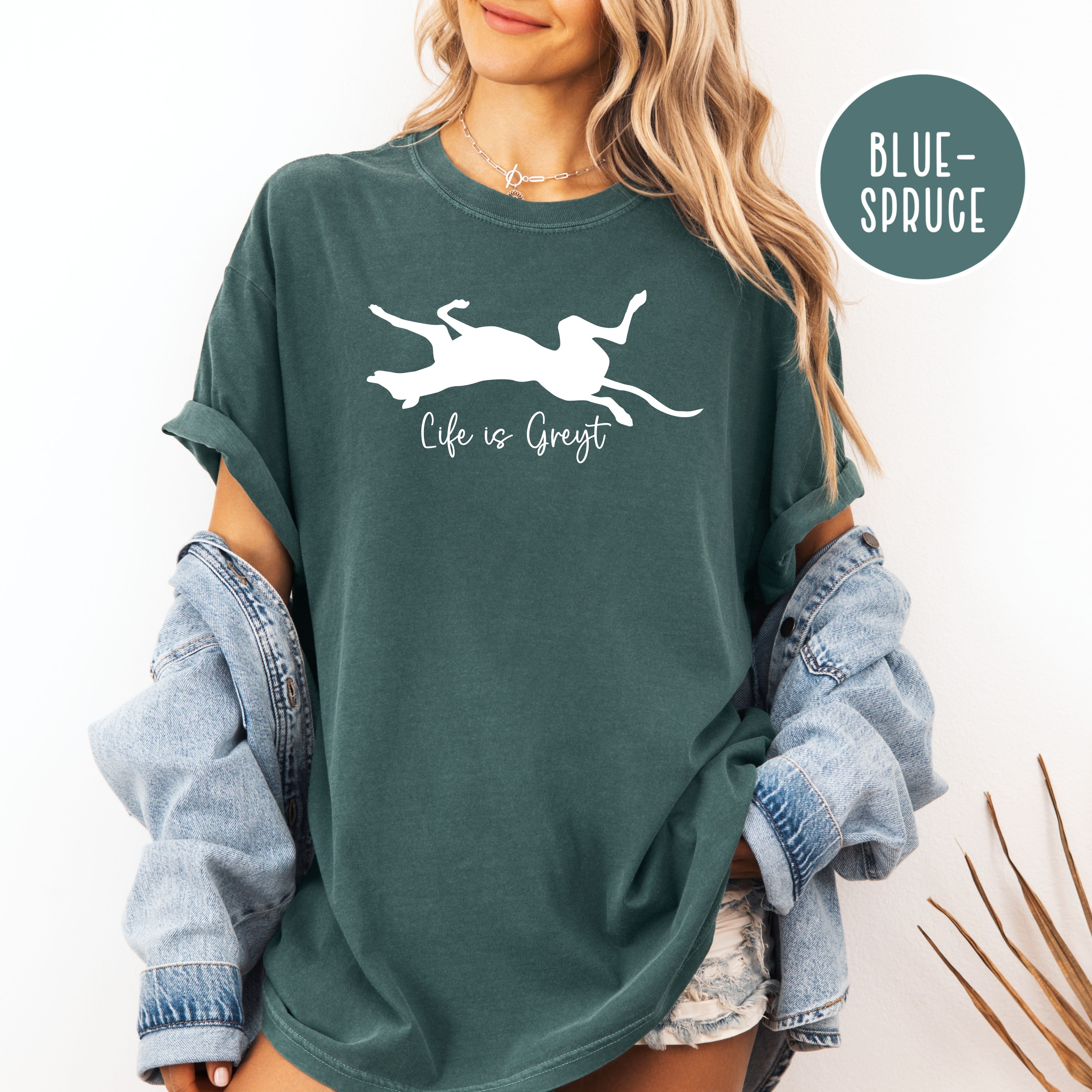 Life is Greyt Greyhound Lover Unisex Comfort Colors T-Shirt, Greyhound Shirt, Dog Lover Shirt, Animal Lover Shirt