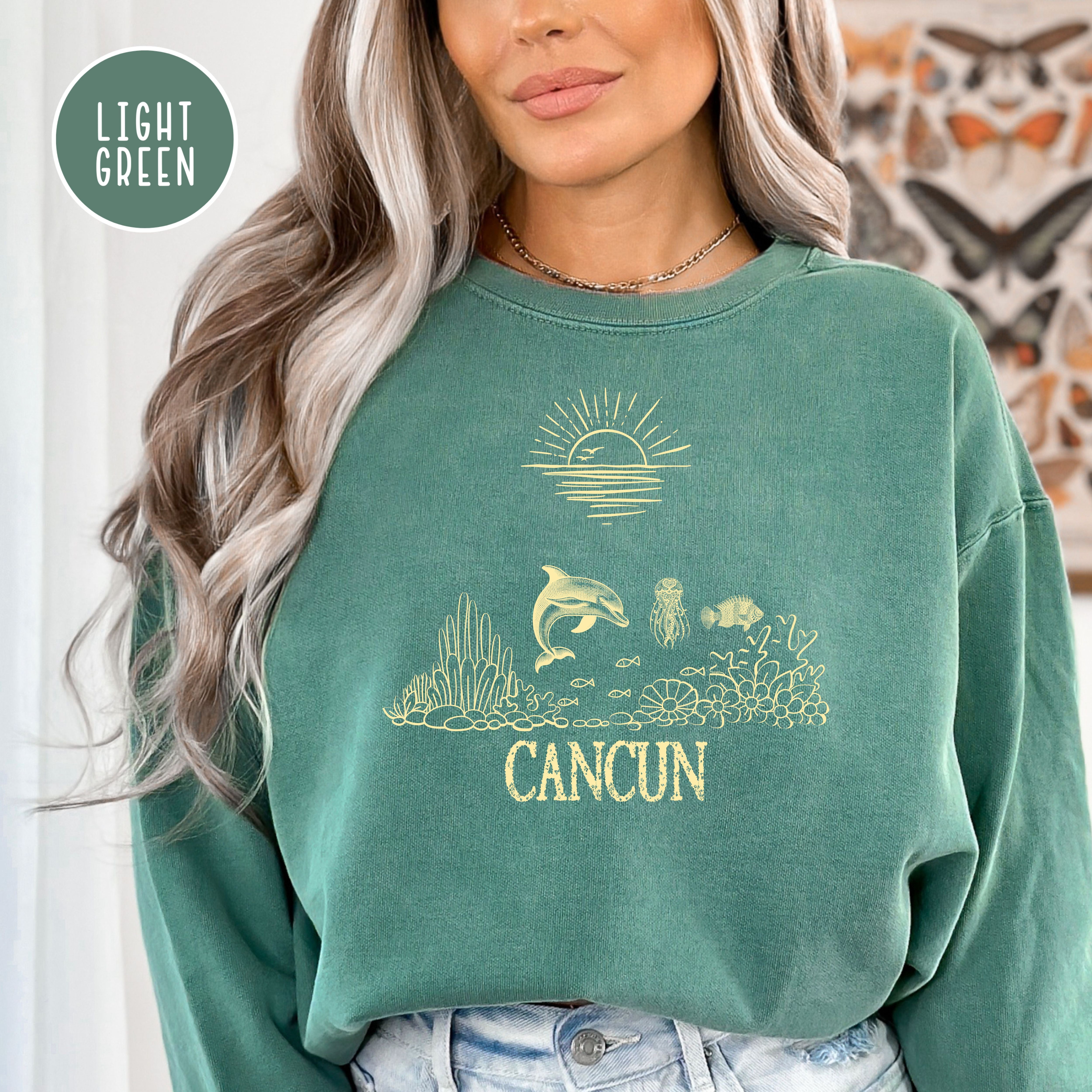 Cancun Mexico Vacation Gift Comfort Colors® Sweatshirt