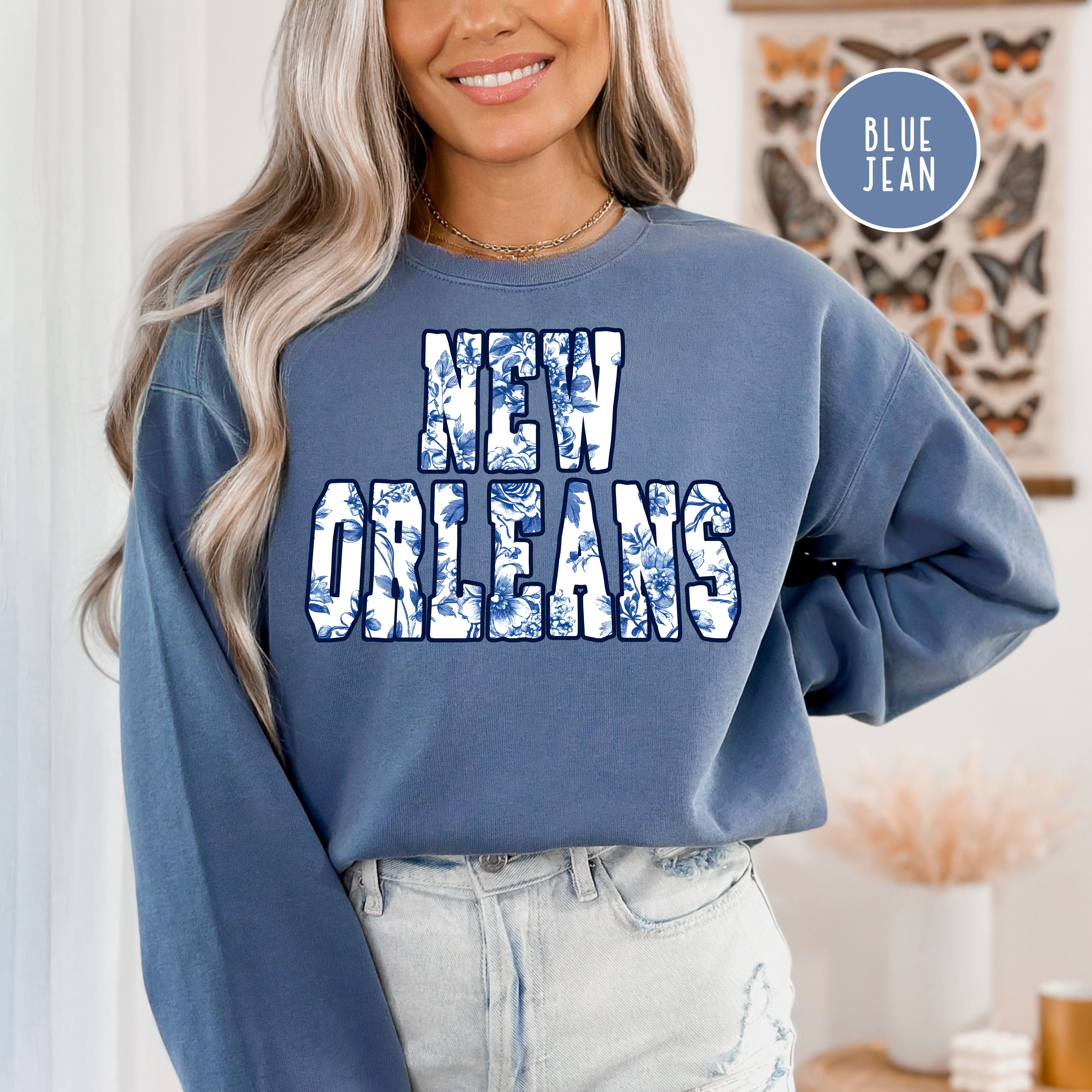 New Orleans French Toile Comfort Colors® Sweatshirt