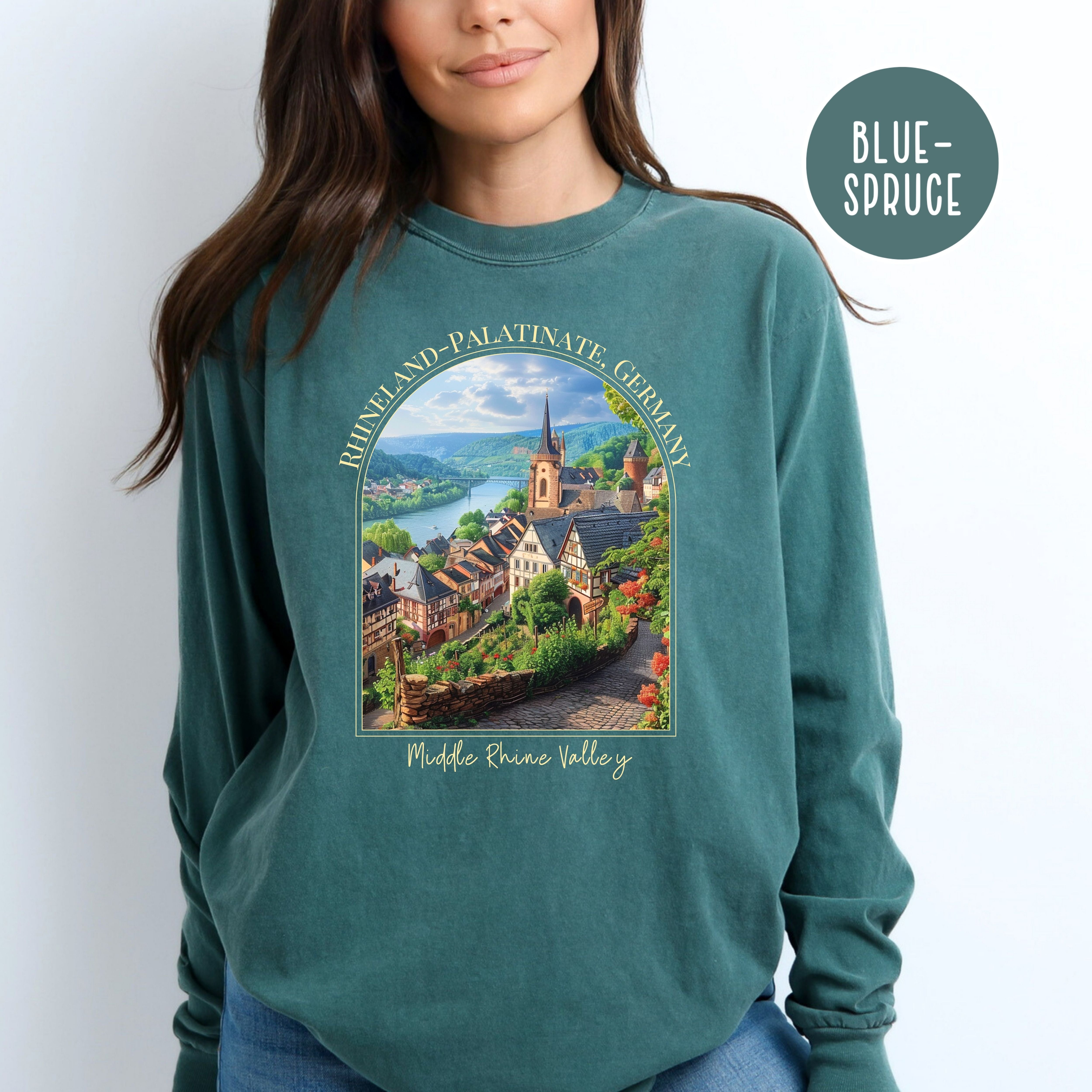 Rhine Valley Germany Comfort Colors® Long Sleeve Tee