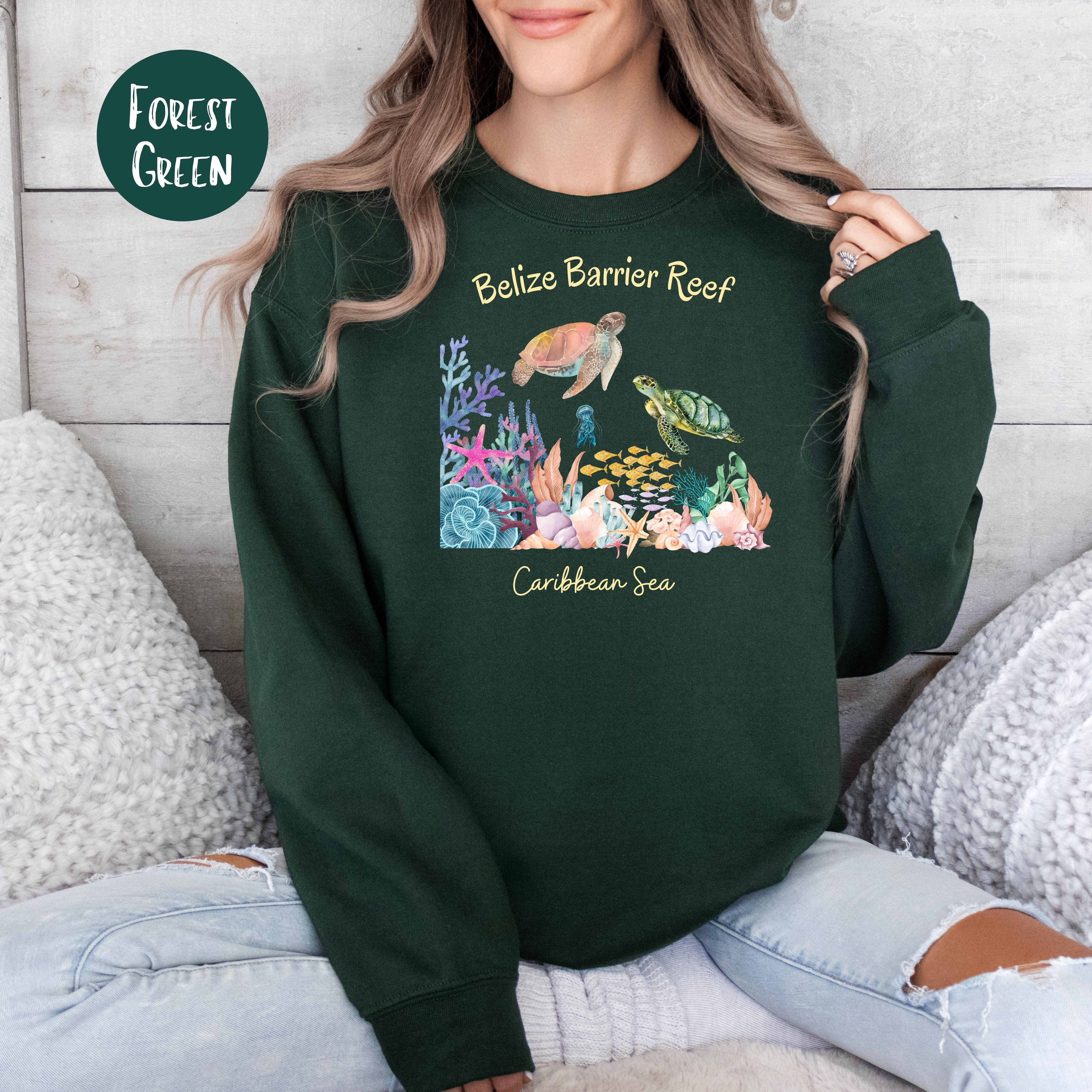 Belize Barrier Reef Caribbean Sea Sweatshirt