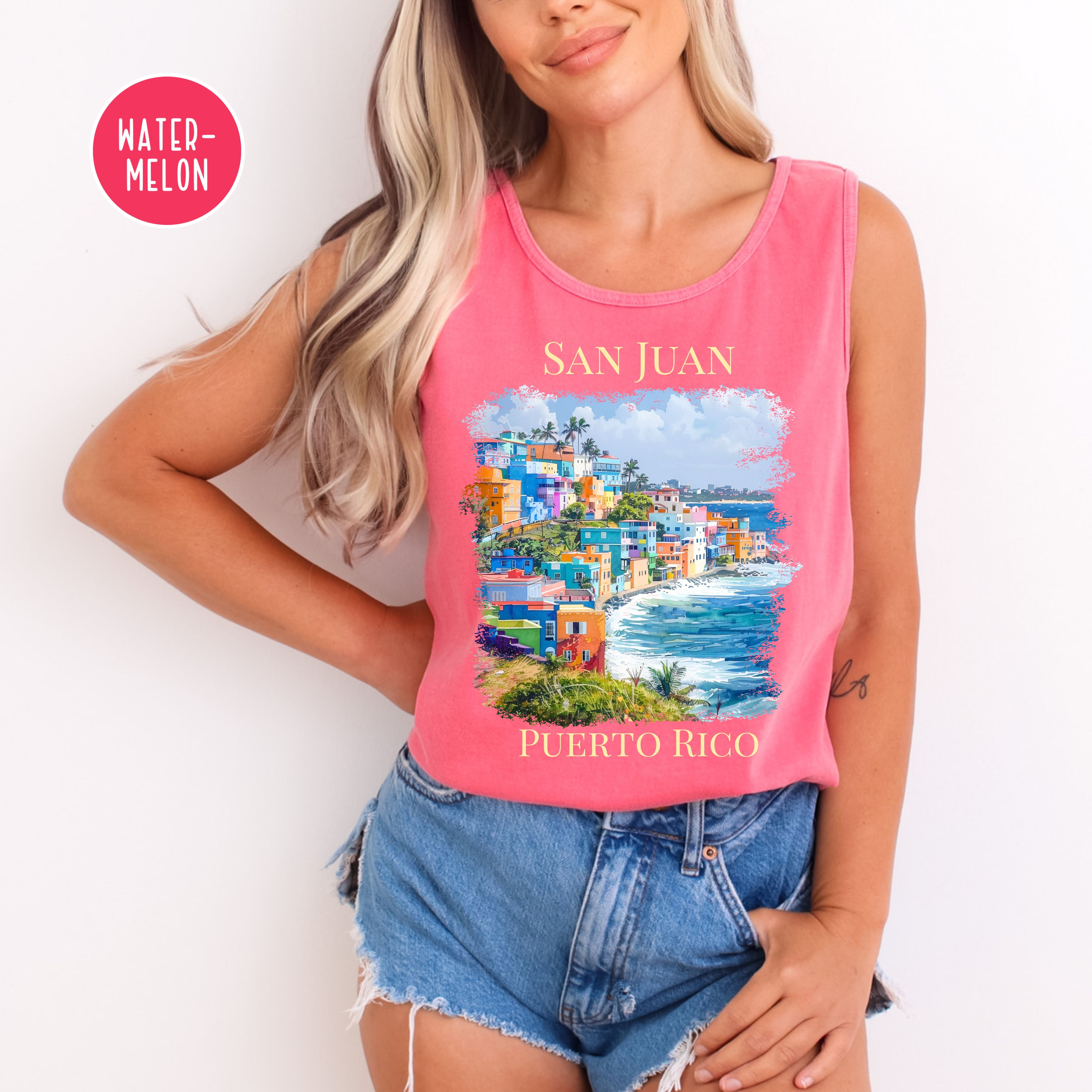 San Juan Puerto Rico Comfort Colors Tank Top