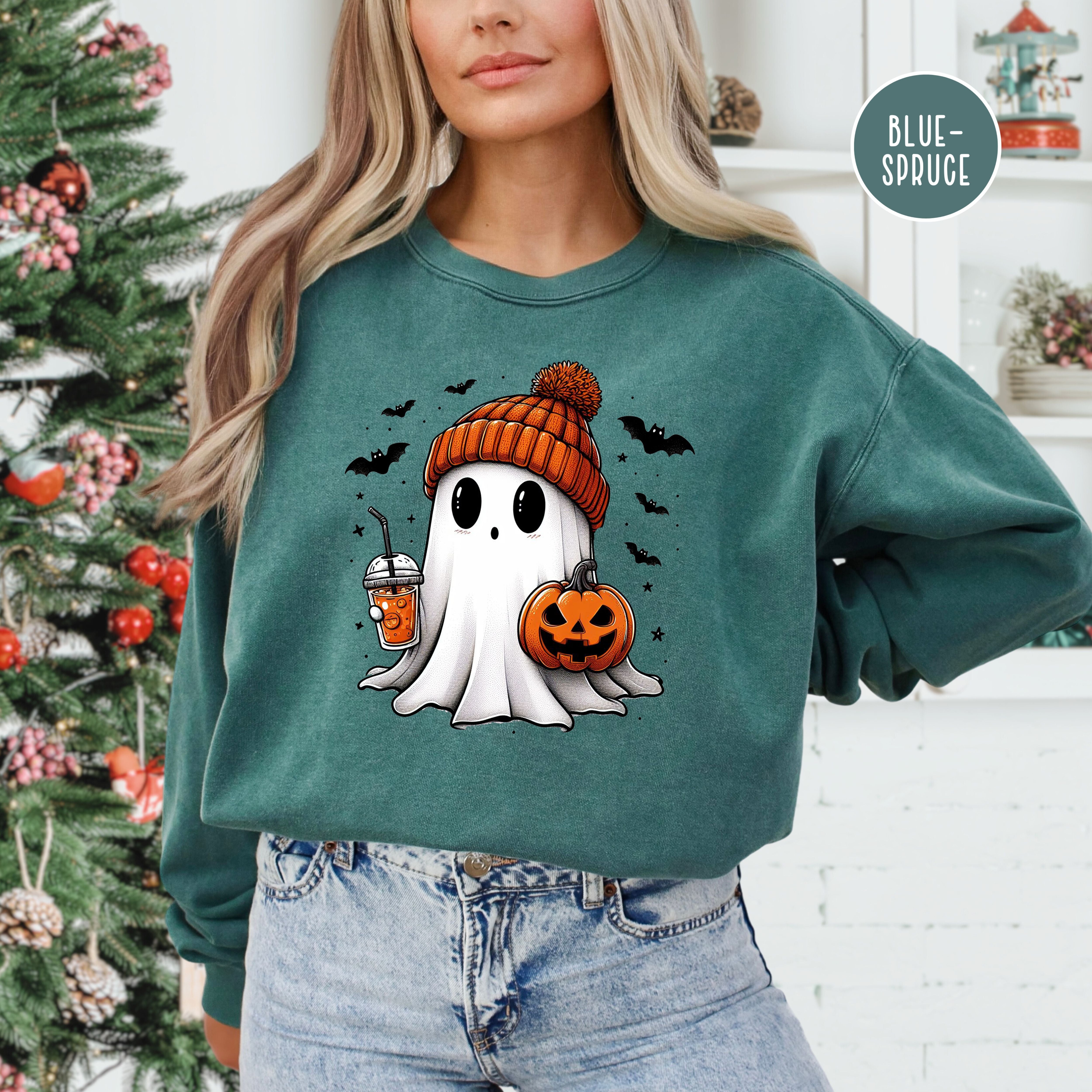 Cute Halloween Ghost Comfort Colors® Sweatshirt