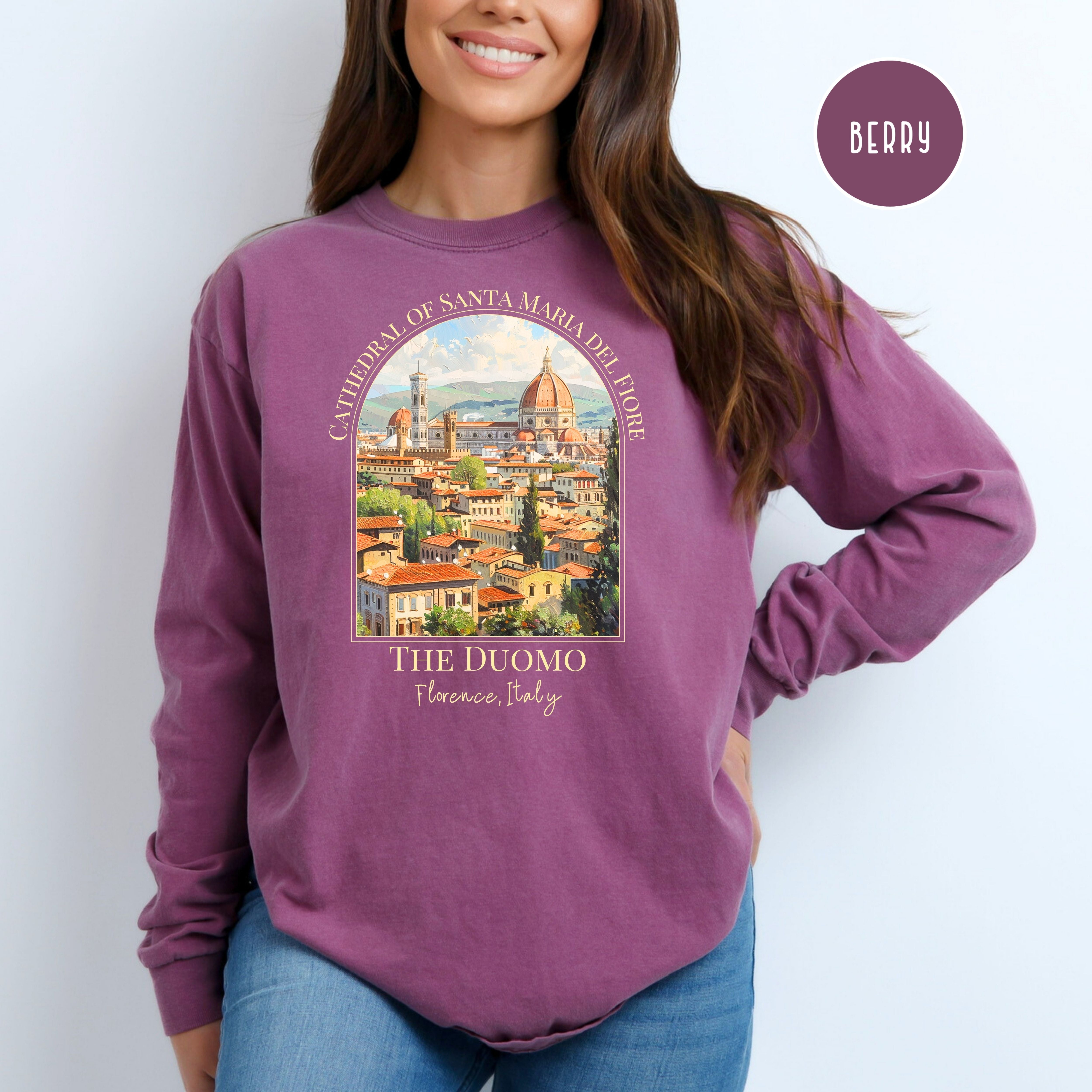 Duomo Florence Italy Comfort Colors® Long Sleeve Tee