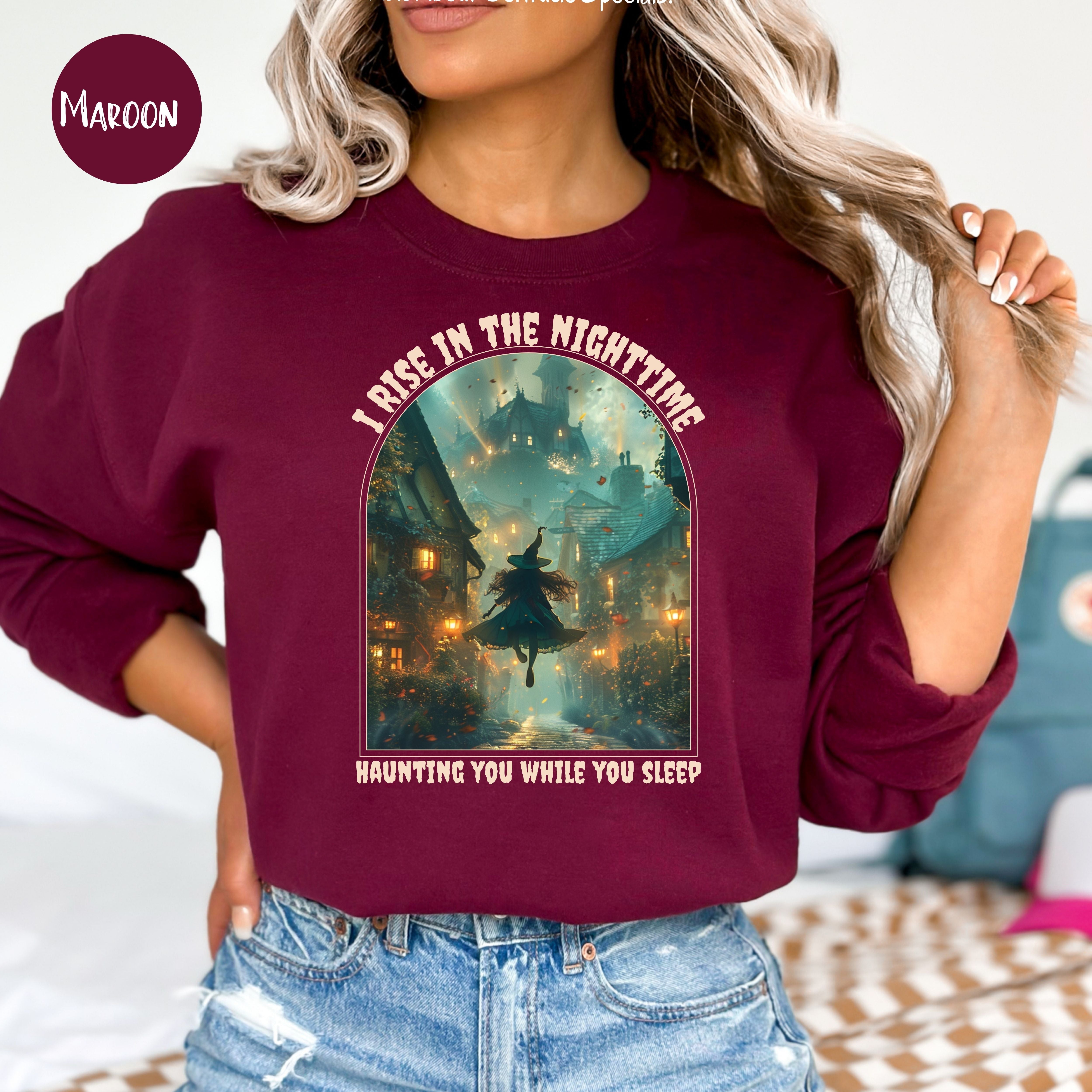 Halloween Witch Haunting You in Your Sleep Sweatshirt