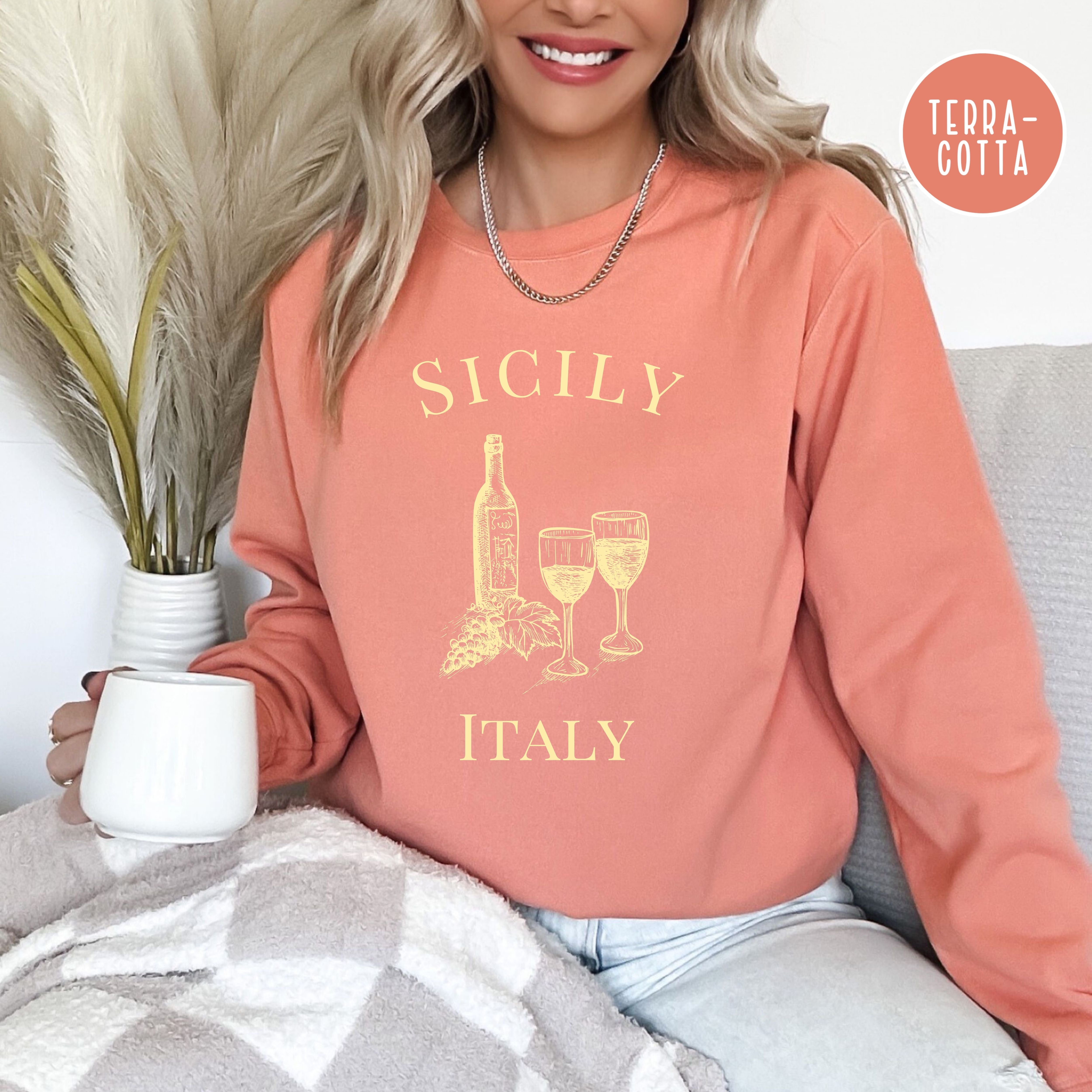 Sicily Italy Winery Comfort Colors® Sweatshirt