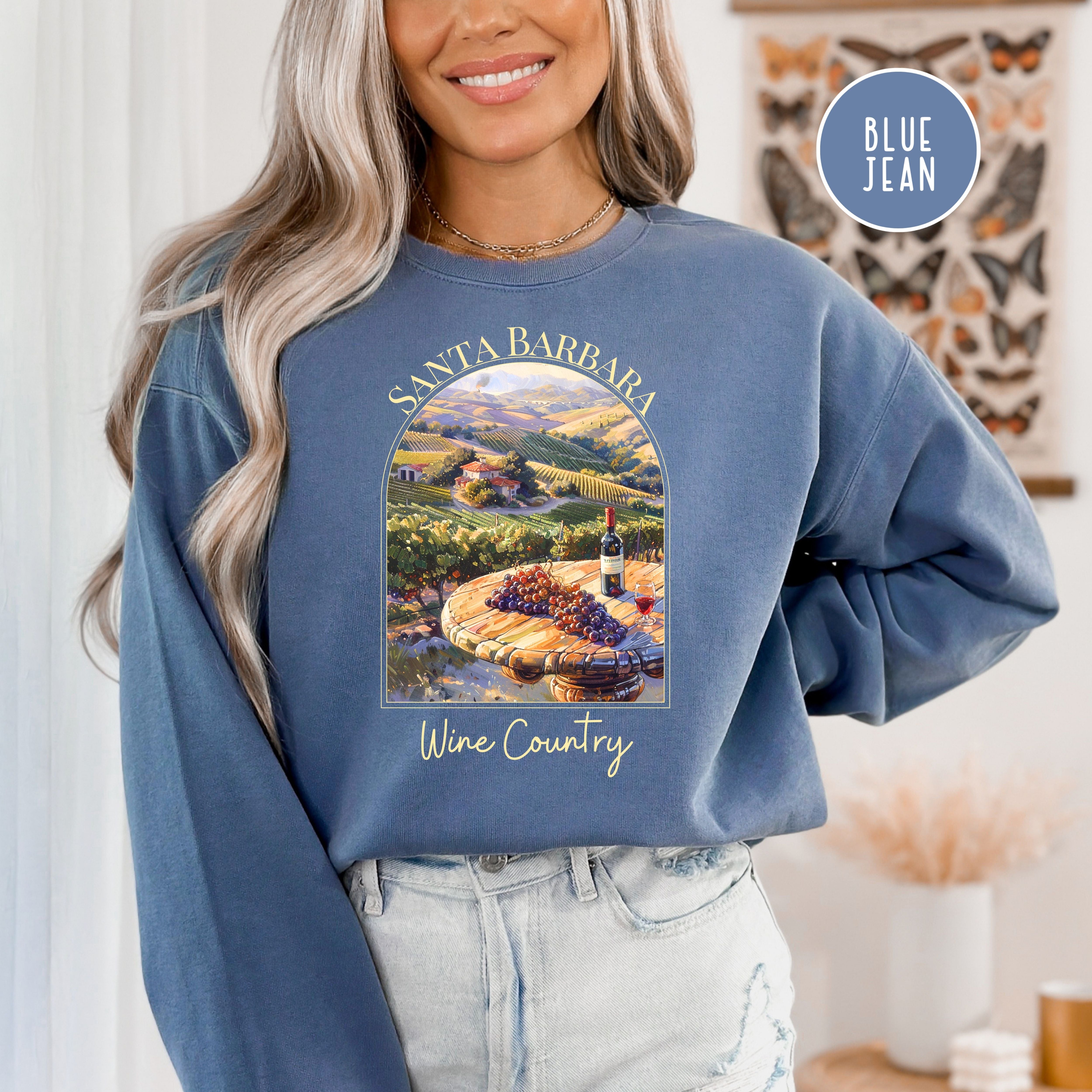 Santa Barbara Wine Country Comfort Colors® Sweatshirt