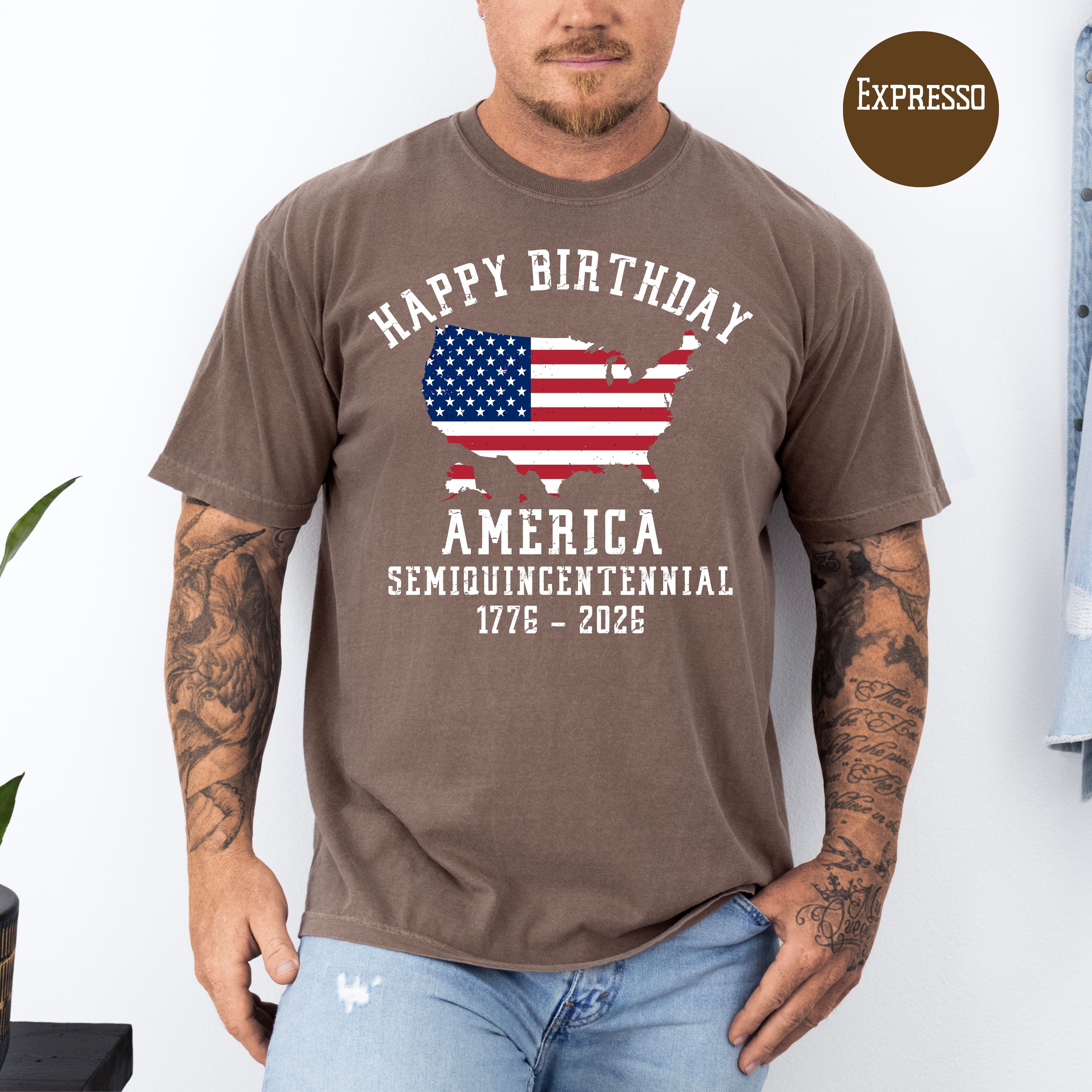 Patriotic 4th of July Semiquincentennial 250 Anniversary of America Comfort Colors T-Shirt