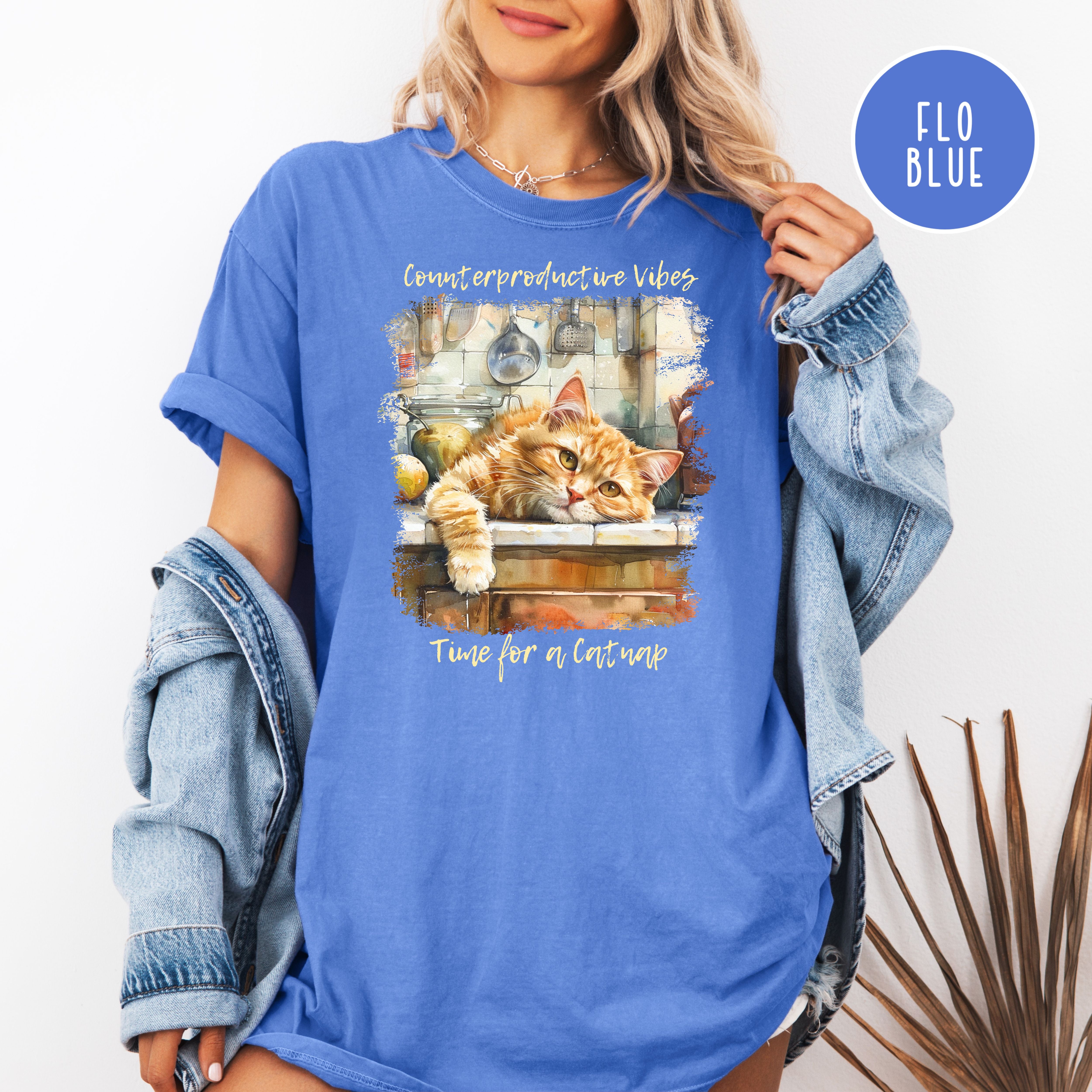 Cat Lover Comfort Colors T-Shirt Gift for Cat Owner