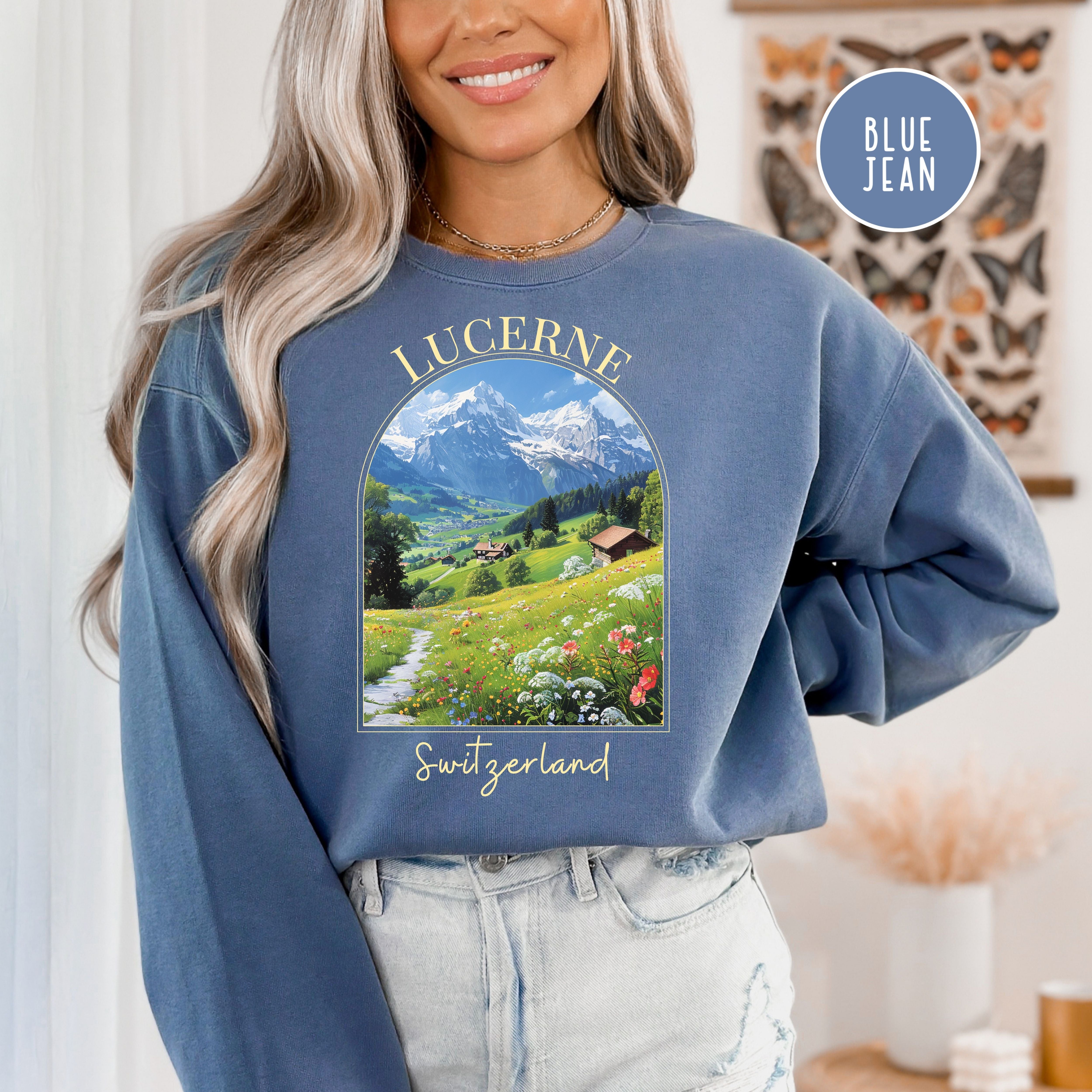 Lucerne Switzerland Comfort Colors® Sweatshirt