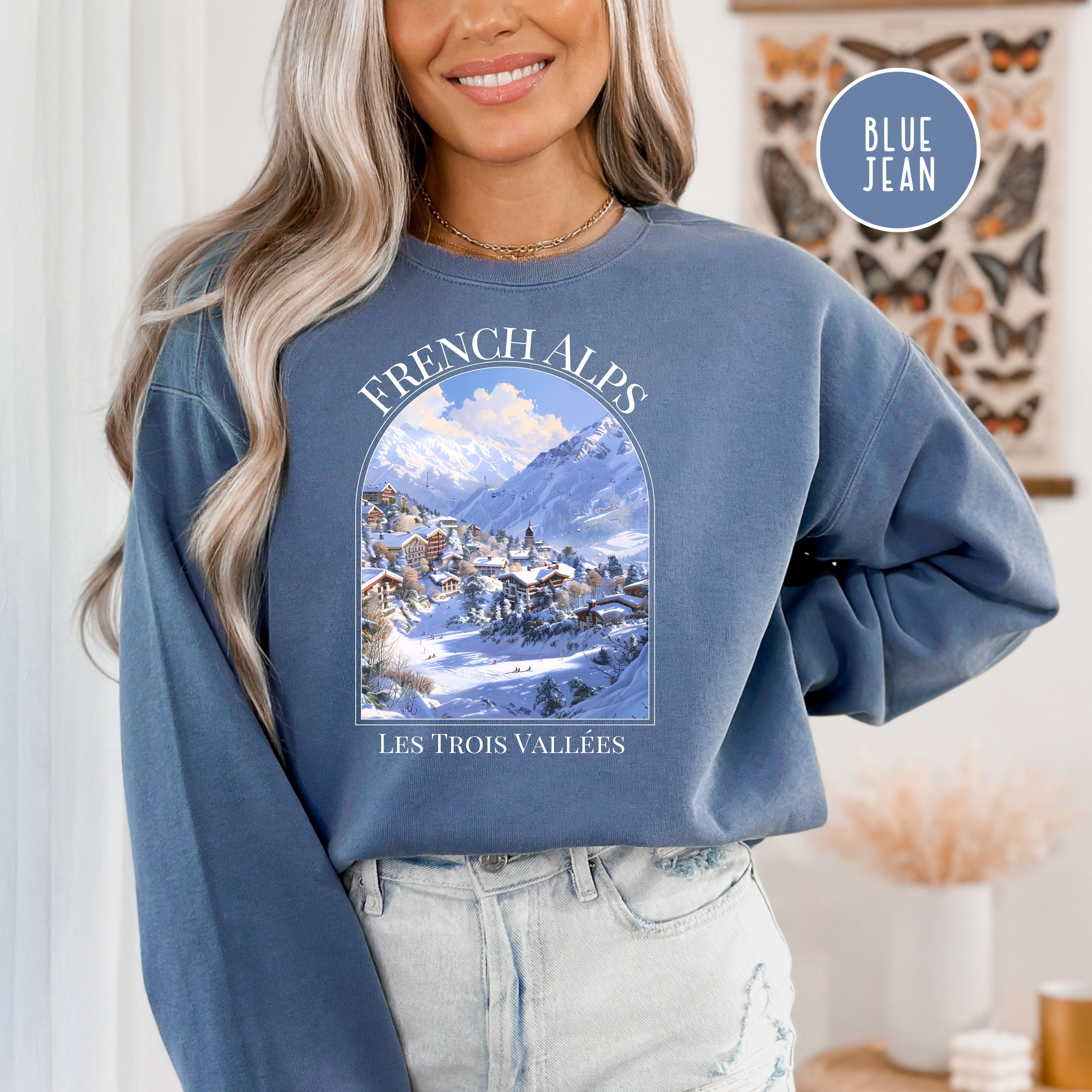 French Alps Vacation Comfort Colors® Sweatshirt