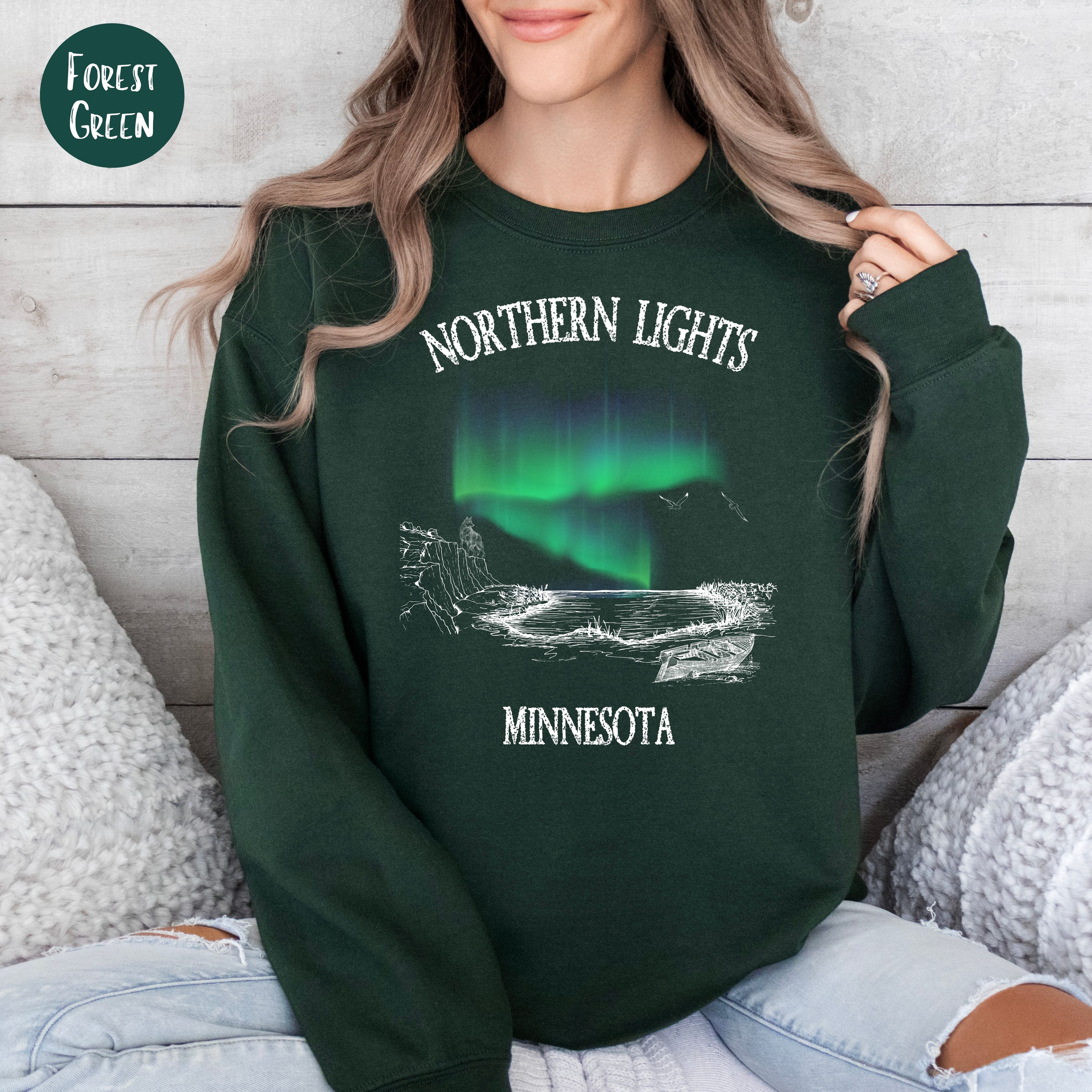 Northern Lights Over Minnesota Sweatshirt