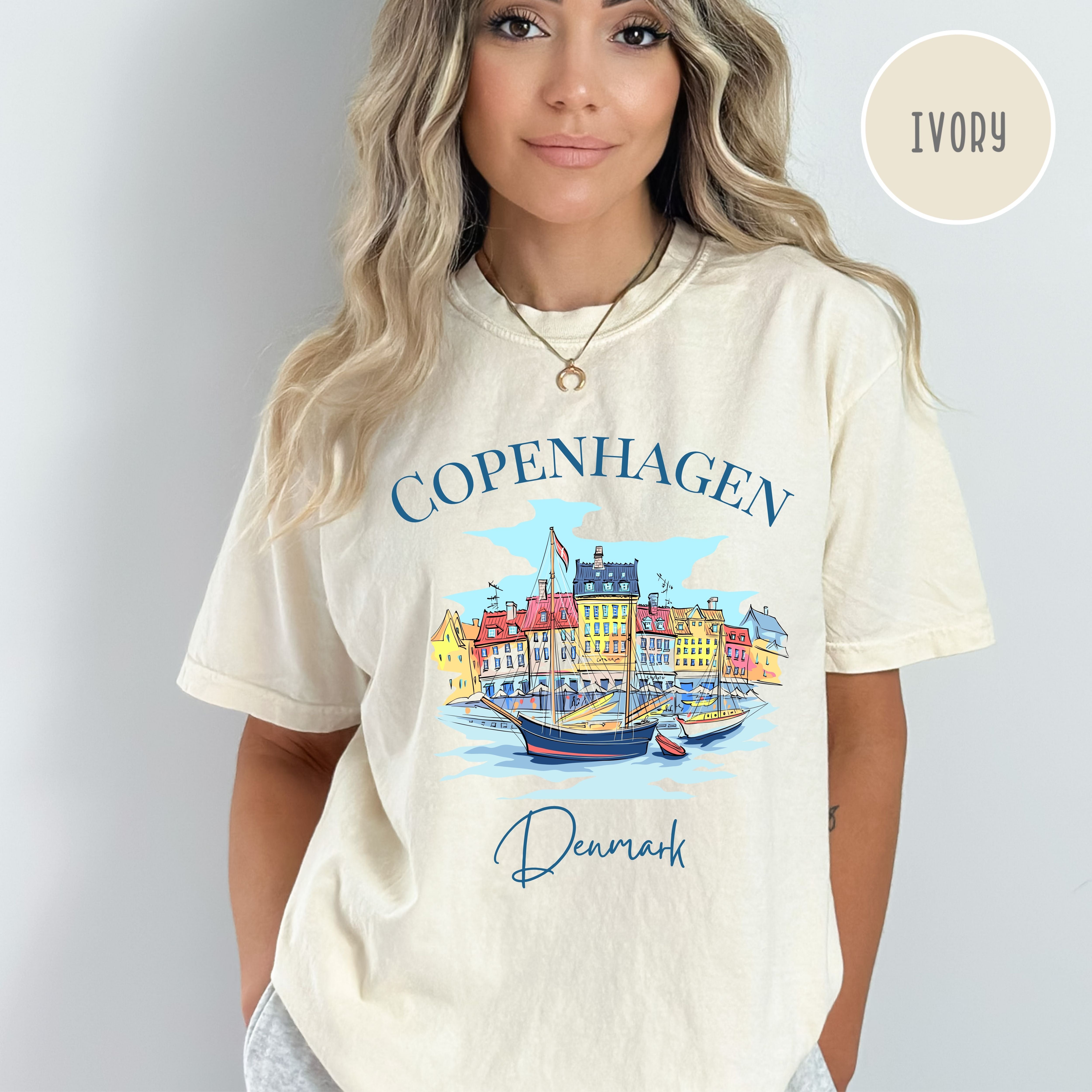 Copenhagen Denmark Comfort Colors Tee Shirt