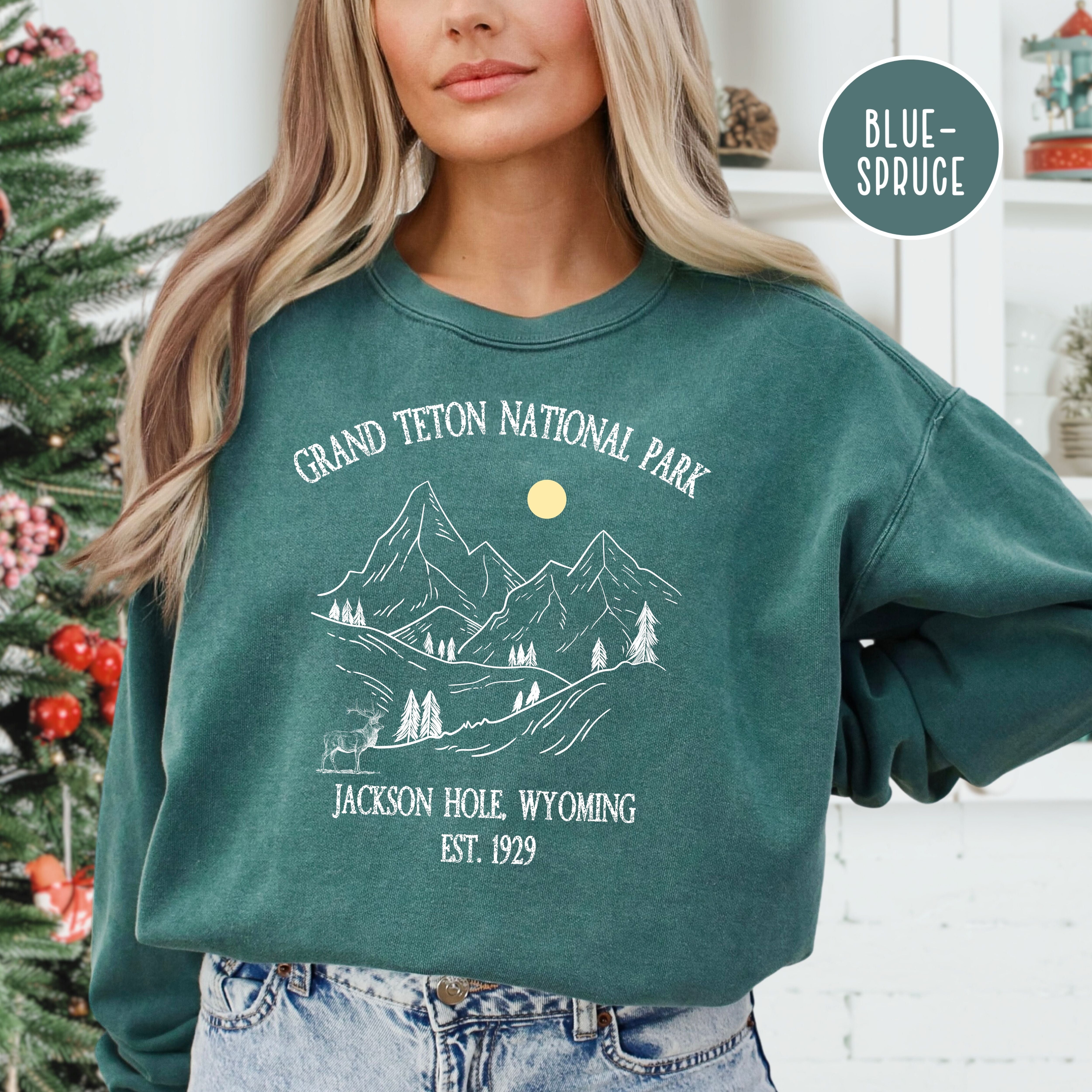 Grand Teton National Park Jackson Hole Wyoming Comfort Colors® Sweatshirt