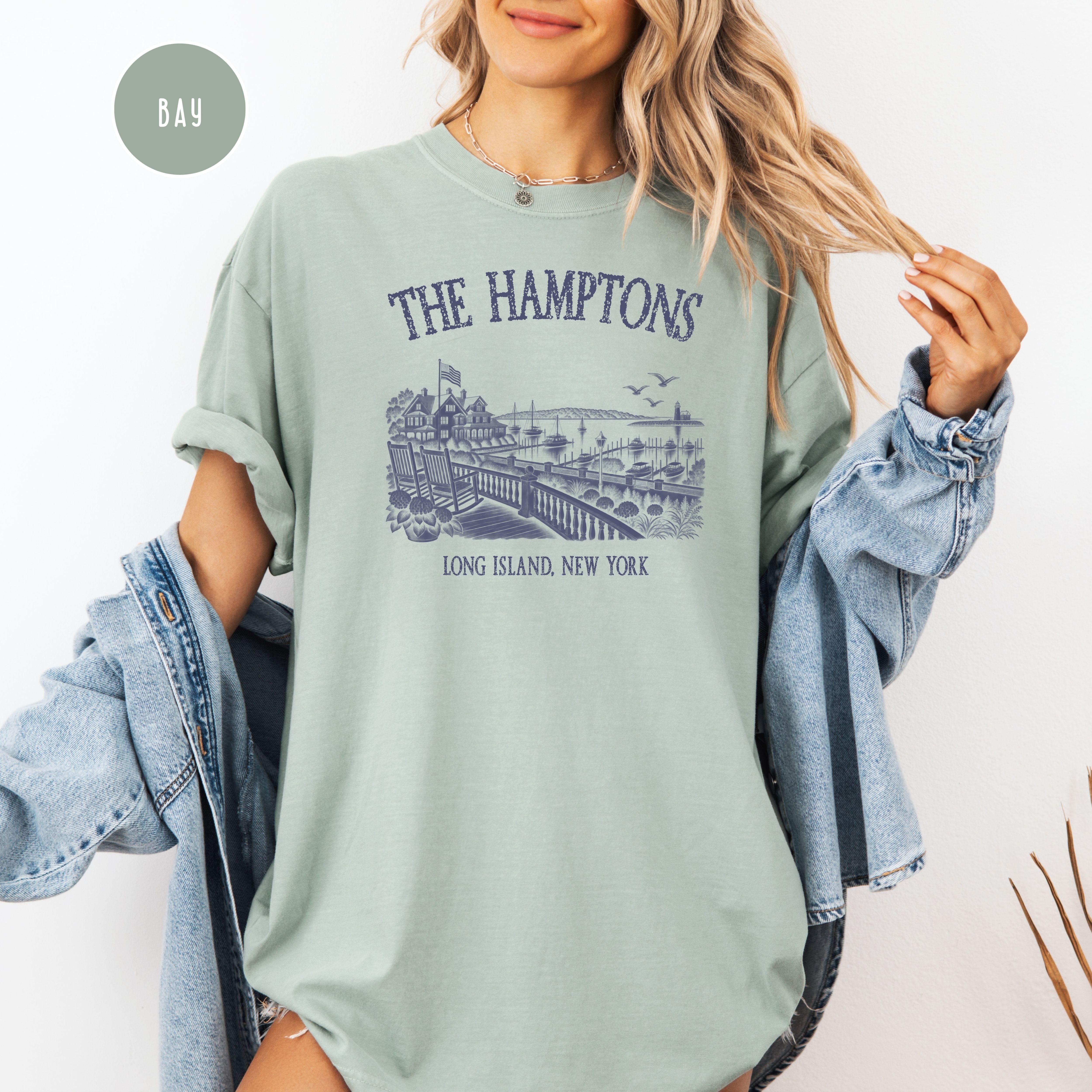 The Hamptons New York Comfort Colors T-Shirt, Hamptons Vacation Gift, Hamptons Gift Shirt, Hamptons Summer, New York Gift, Hamptons Shirt