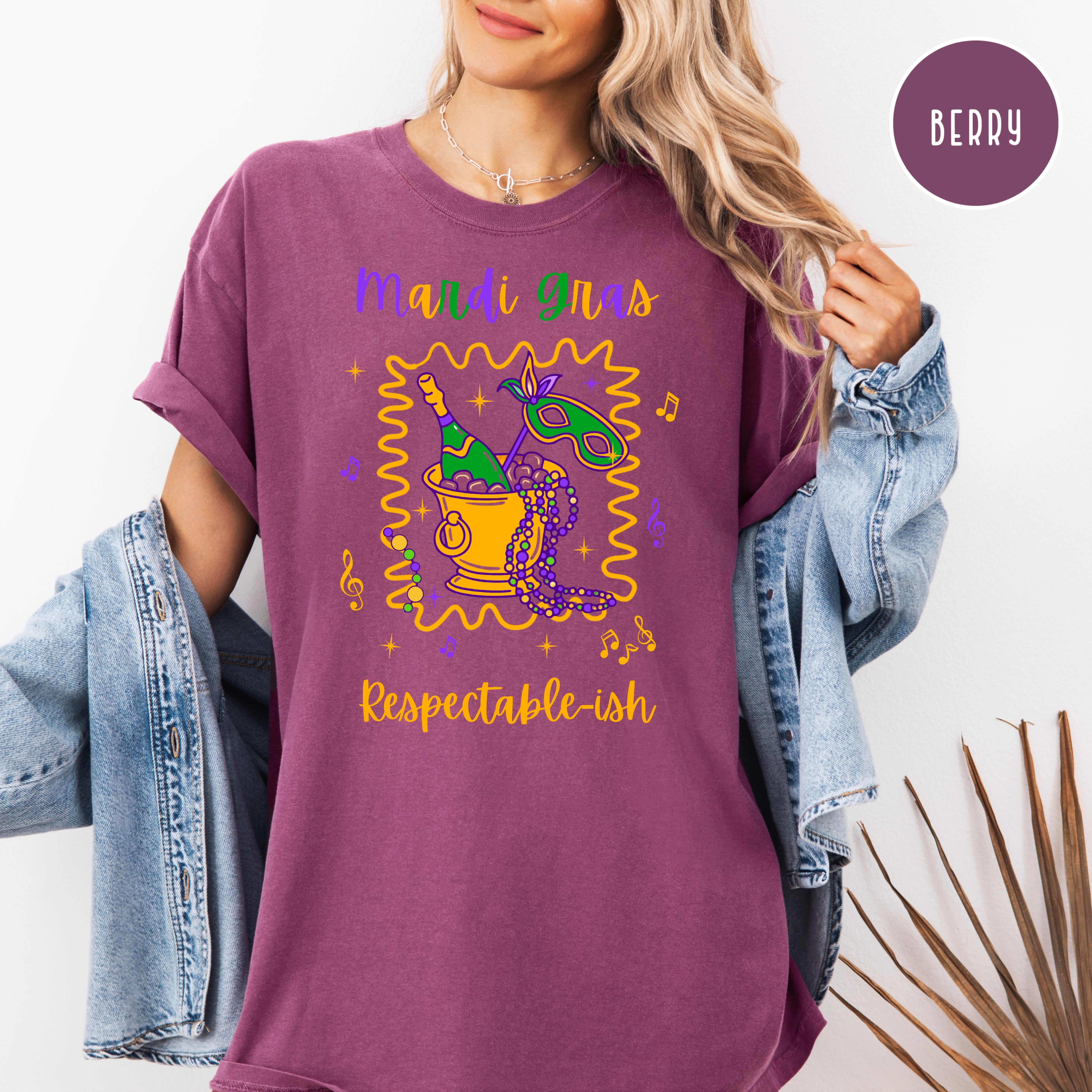 Mardi Gras Celebration Comfort Colors T-Shirt, New Orleans Travel Shirt