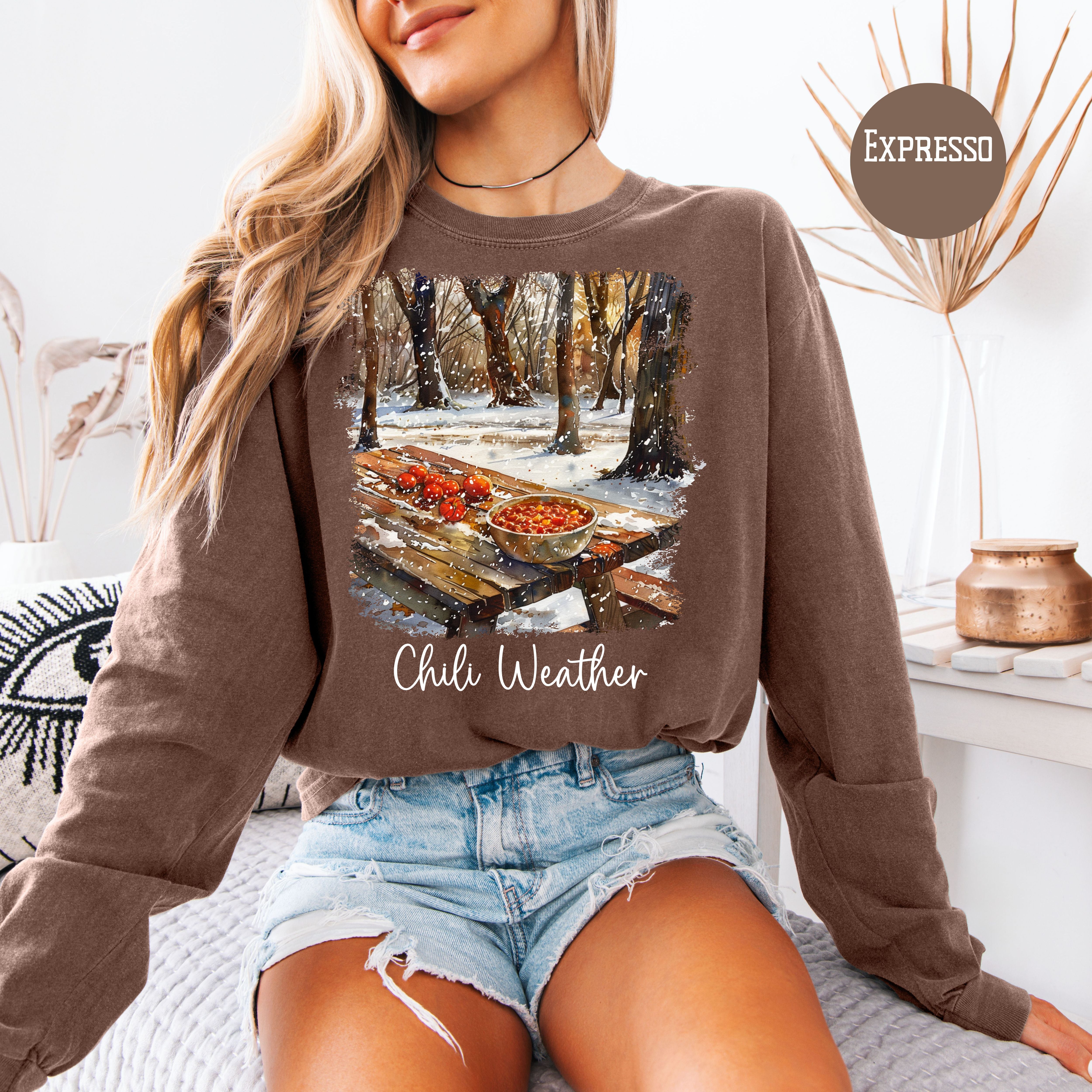 Chili Weather Comfort Colors Long Sleeve T-Shirt