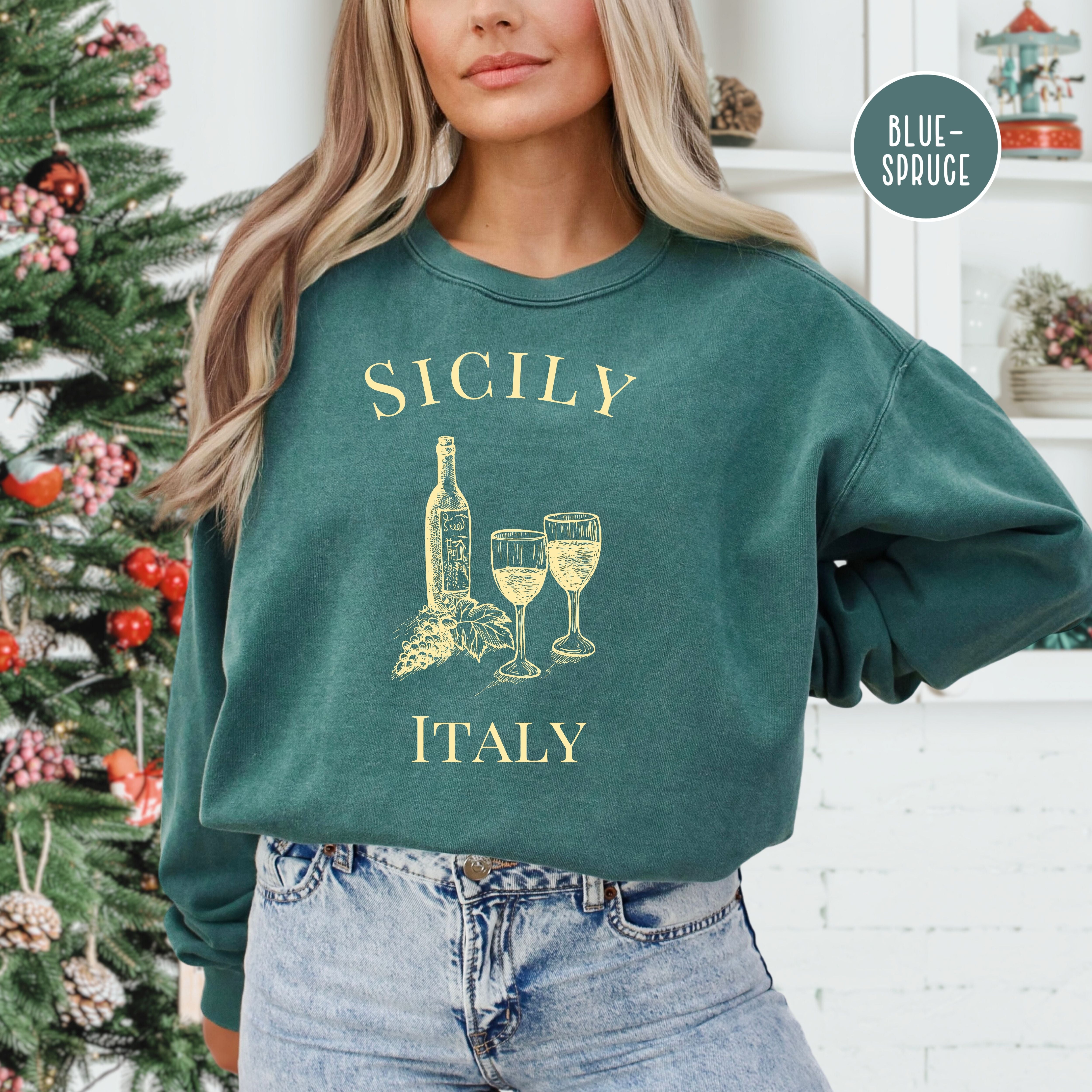 Sicily Italy Winery Comfort Colors® Sweatshirt