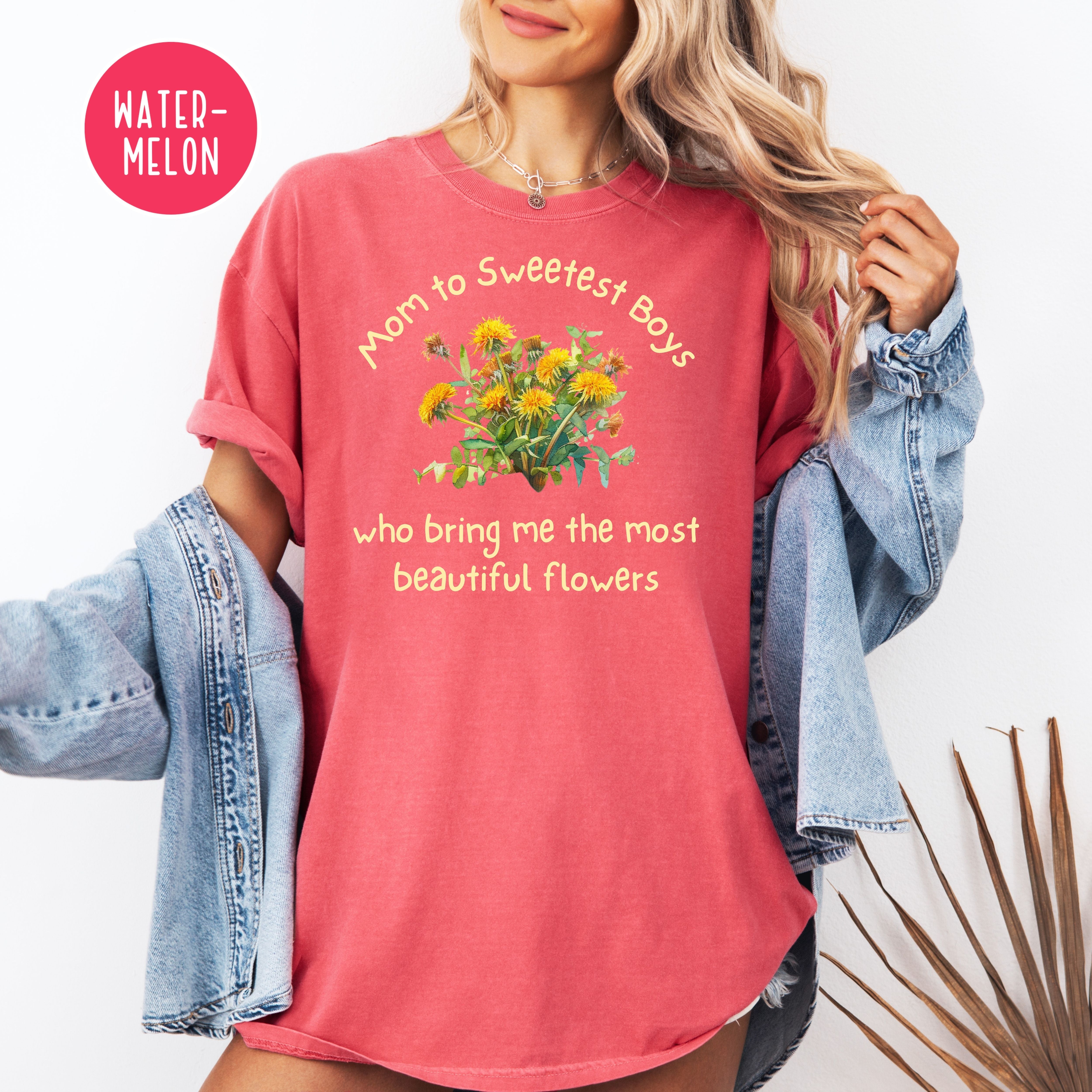 Mom To Boys Comfort Colors T-Shirt,  Mom To Young Boys Shirt