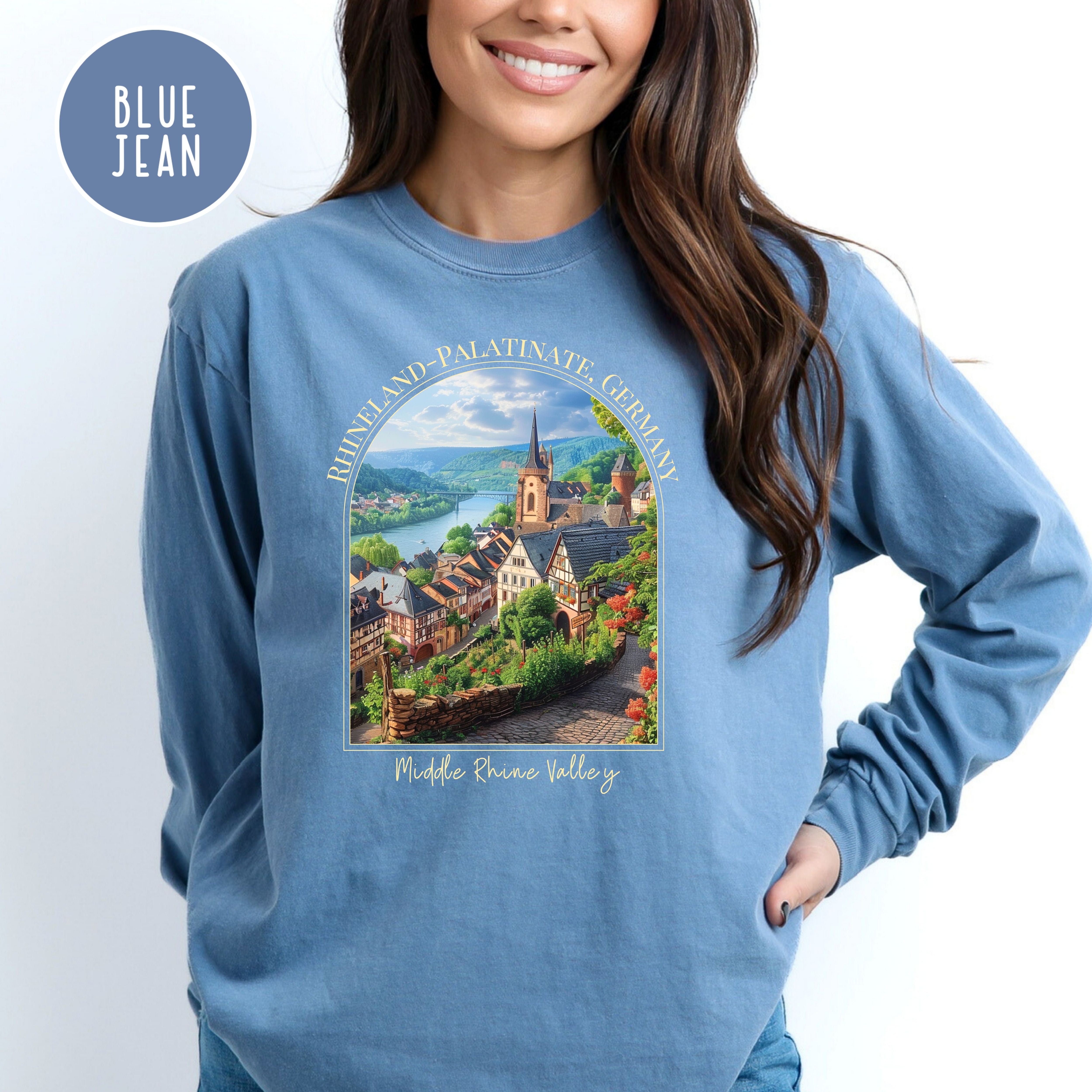 Rhine Valley Germany Comfort Colors® Long Sleeve Tee