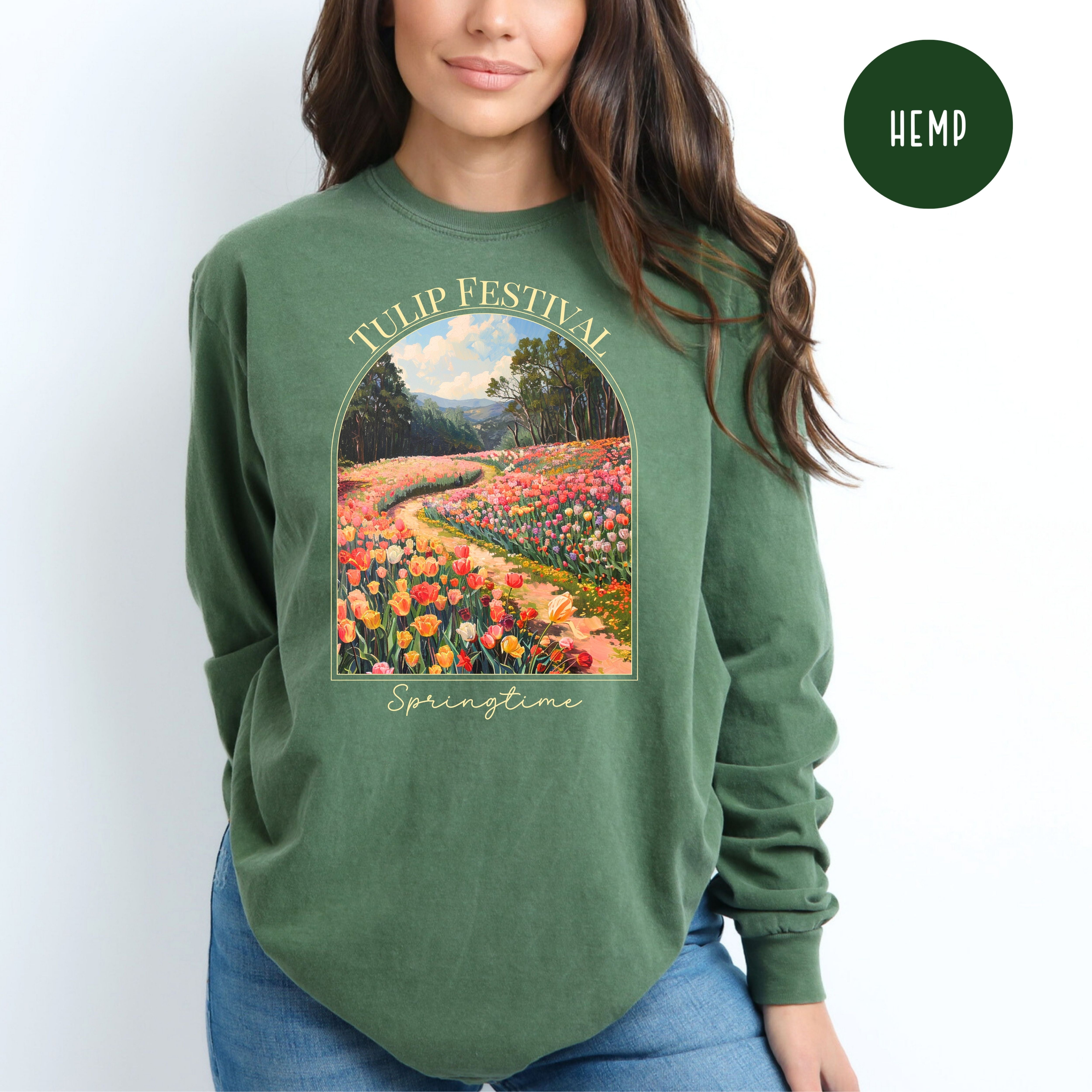 Tulip Festival Comfort Colors® Long Sleeve Tee