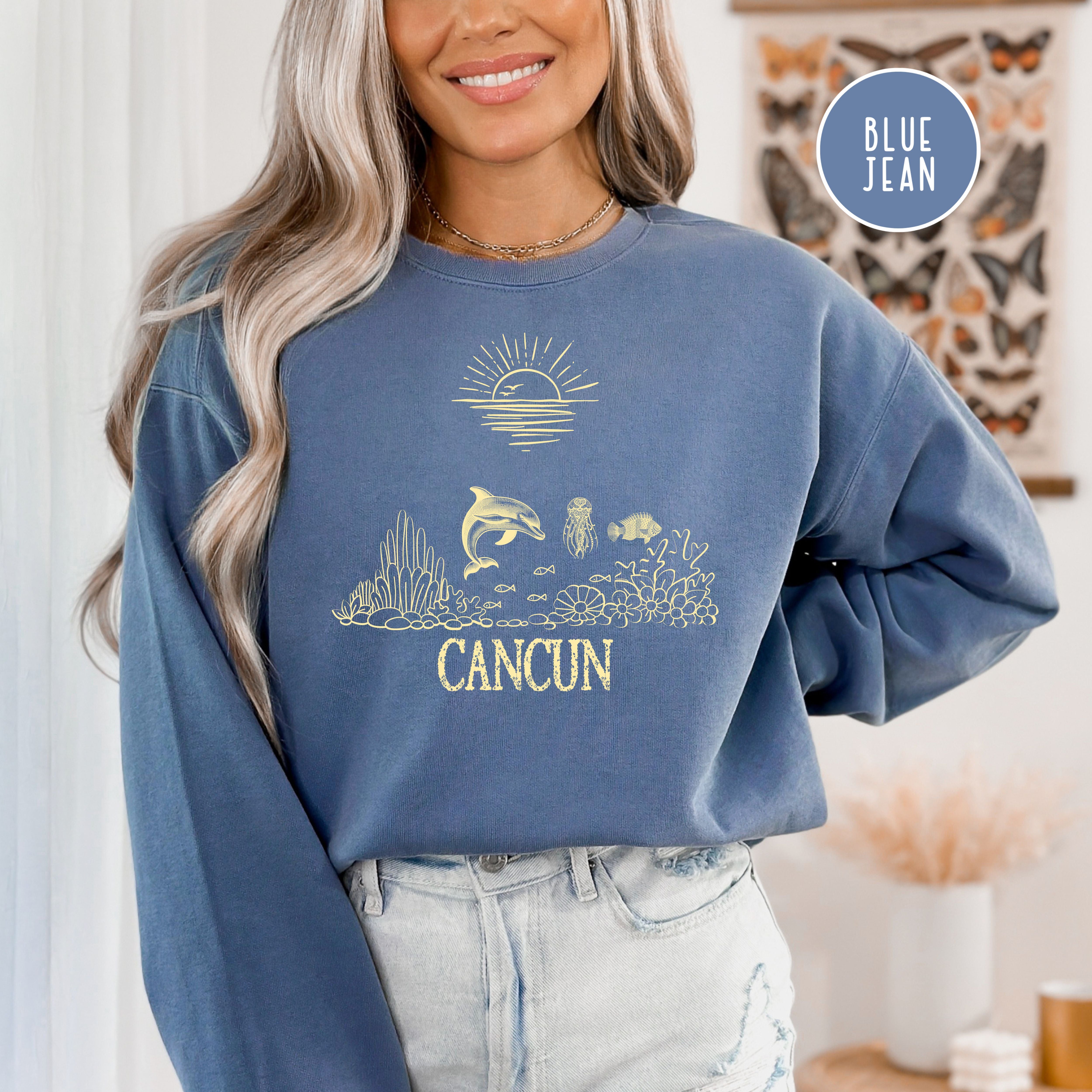 Cancun Mexico Vacation Gift Comfort Colors® Sweatshirt