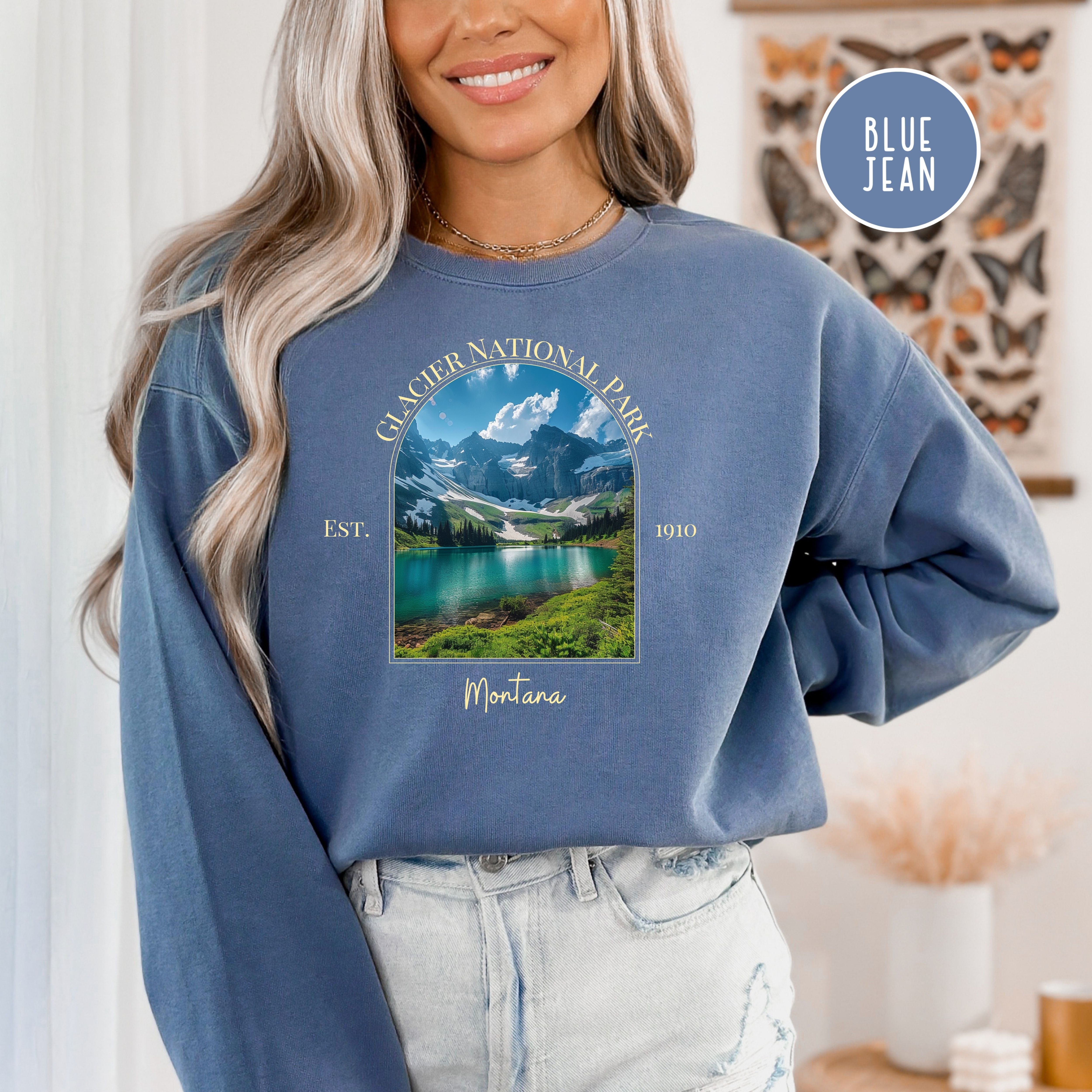 Glacier National Park Comfort Colors® Sweatshirt