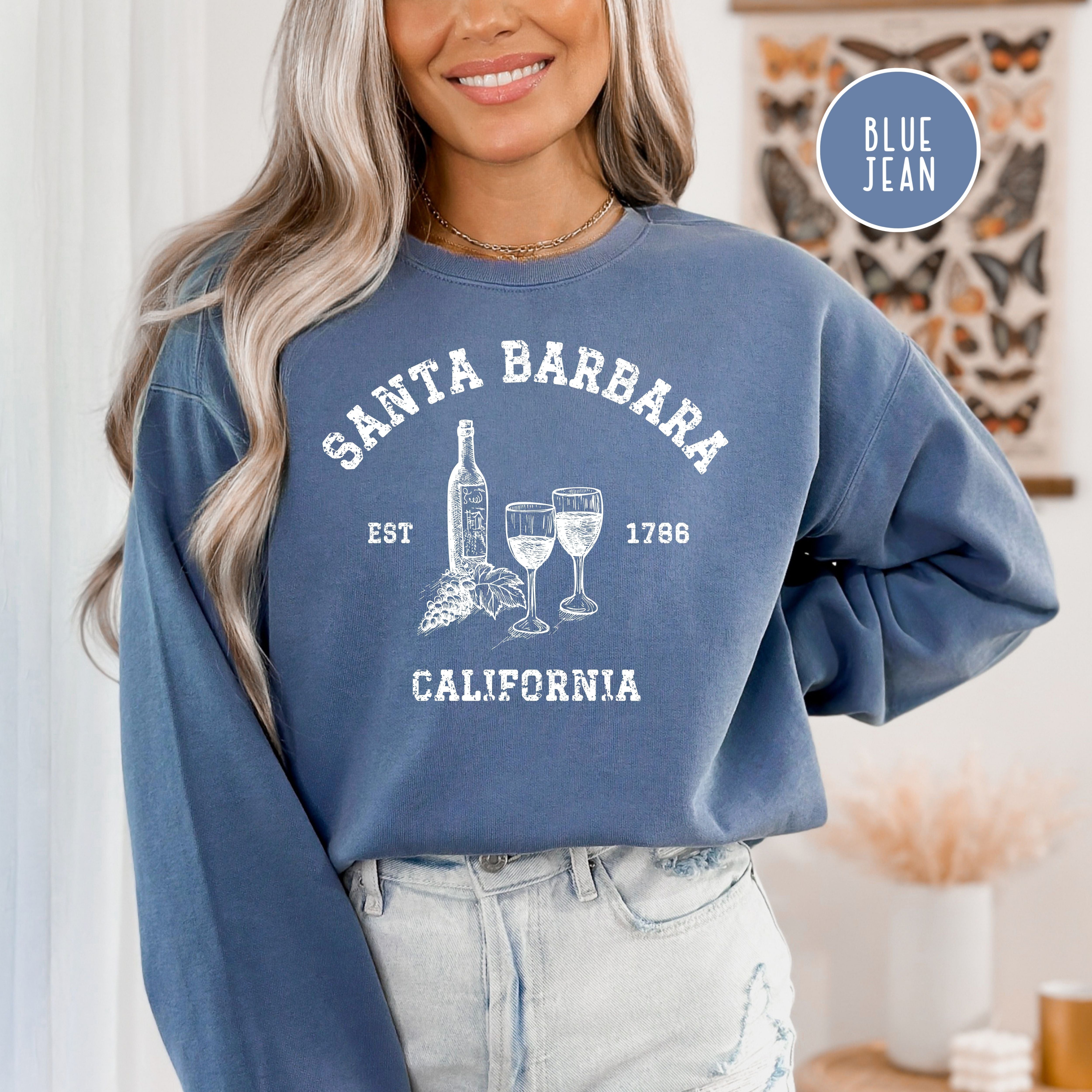 Santa Barbara California Comfort Colors® Sweatshirt