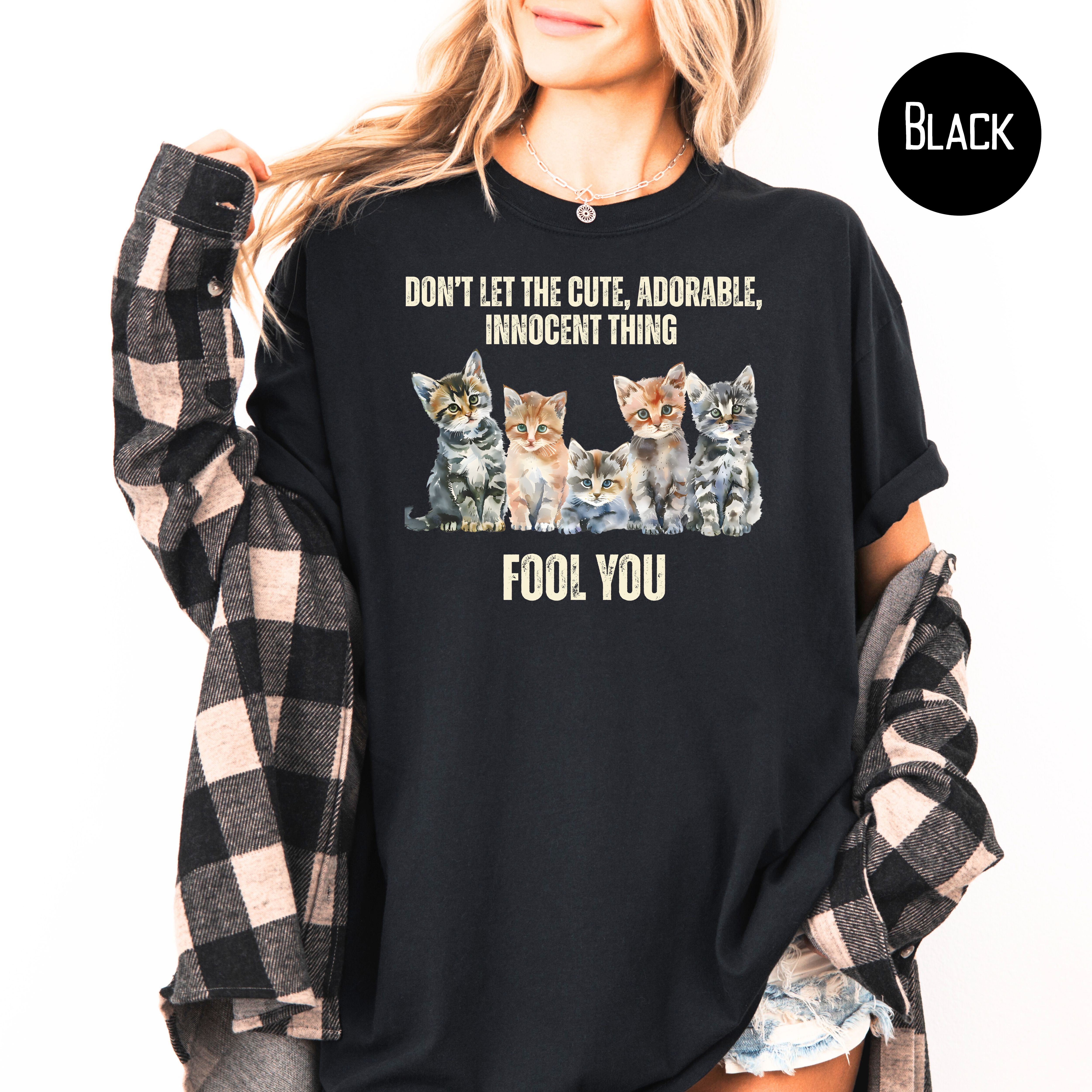 Kitten Lover Comfort Colors T-Shirt, Adorable Kittens Cat Parent Shirt