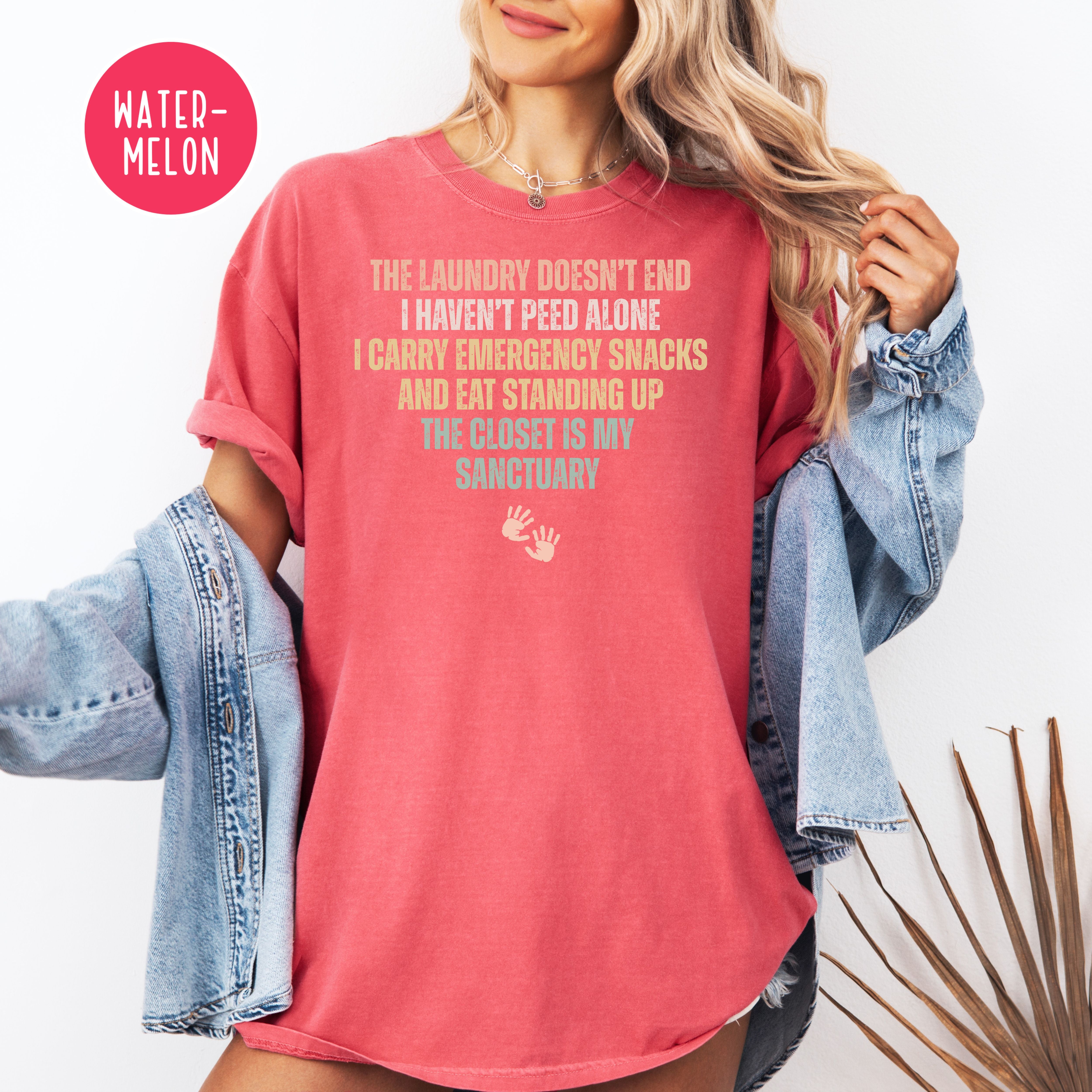 Funny Mom Comfort Colors T-Shirt, Gift for Mom of Young Children