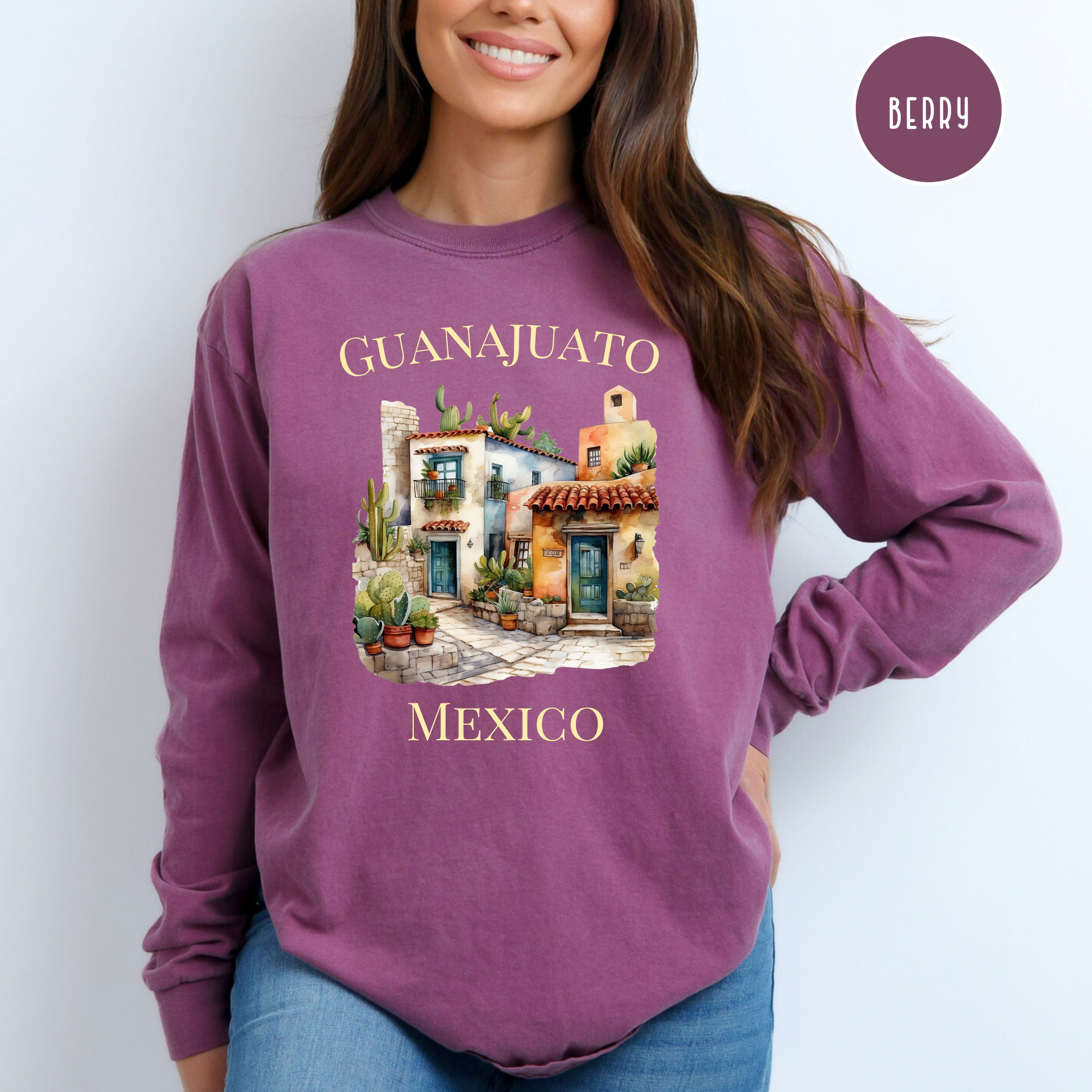 Guanajuato Mexico Comfort Colors® Long Sleeve Tee