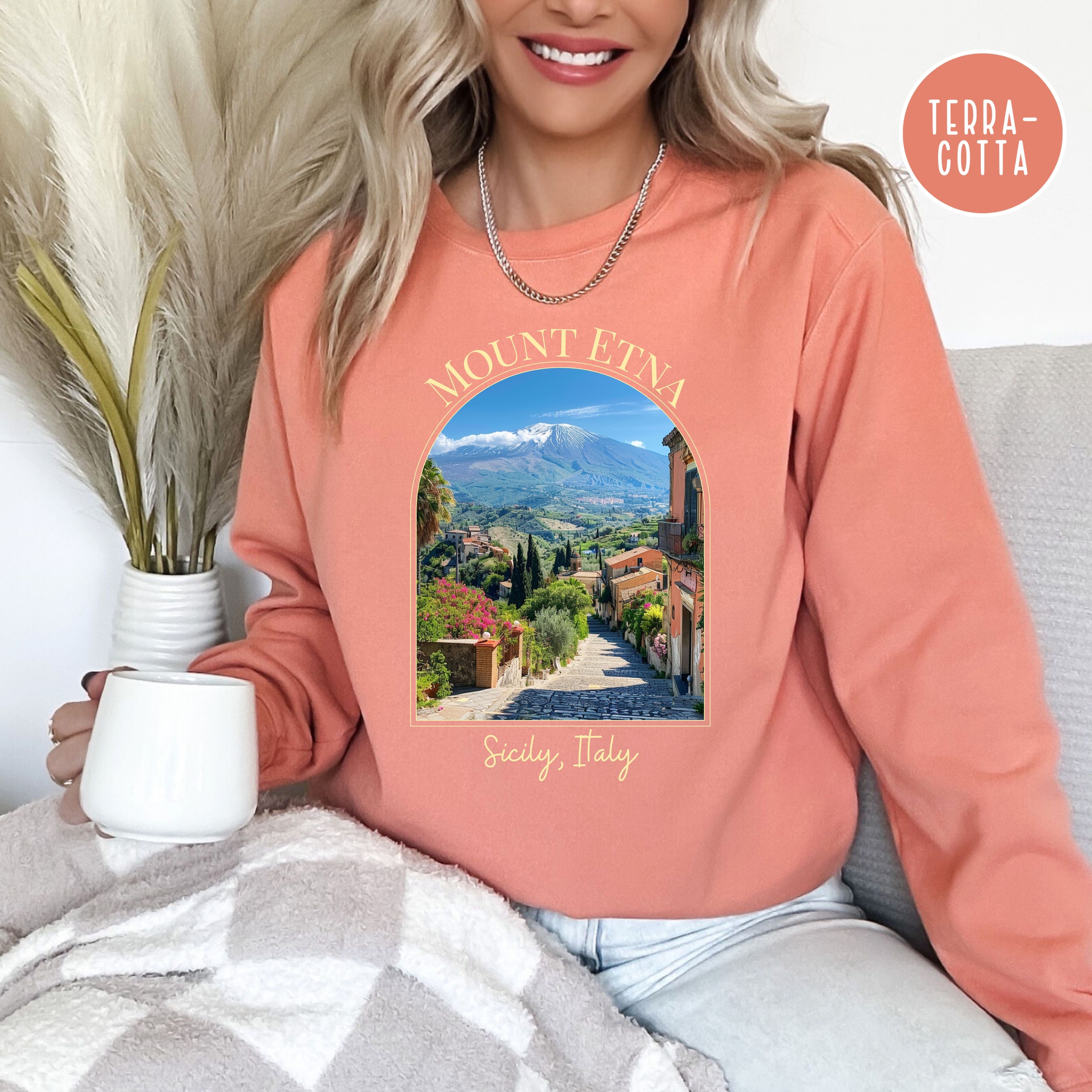 Mount Etna Sicily Italy Comfort Colors® Sweatshirt