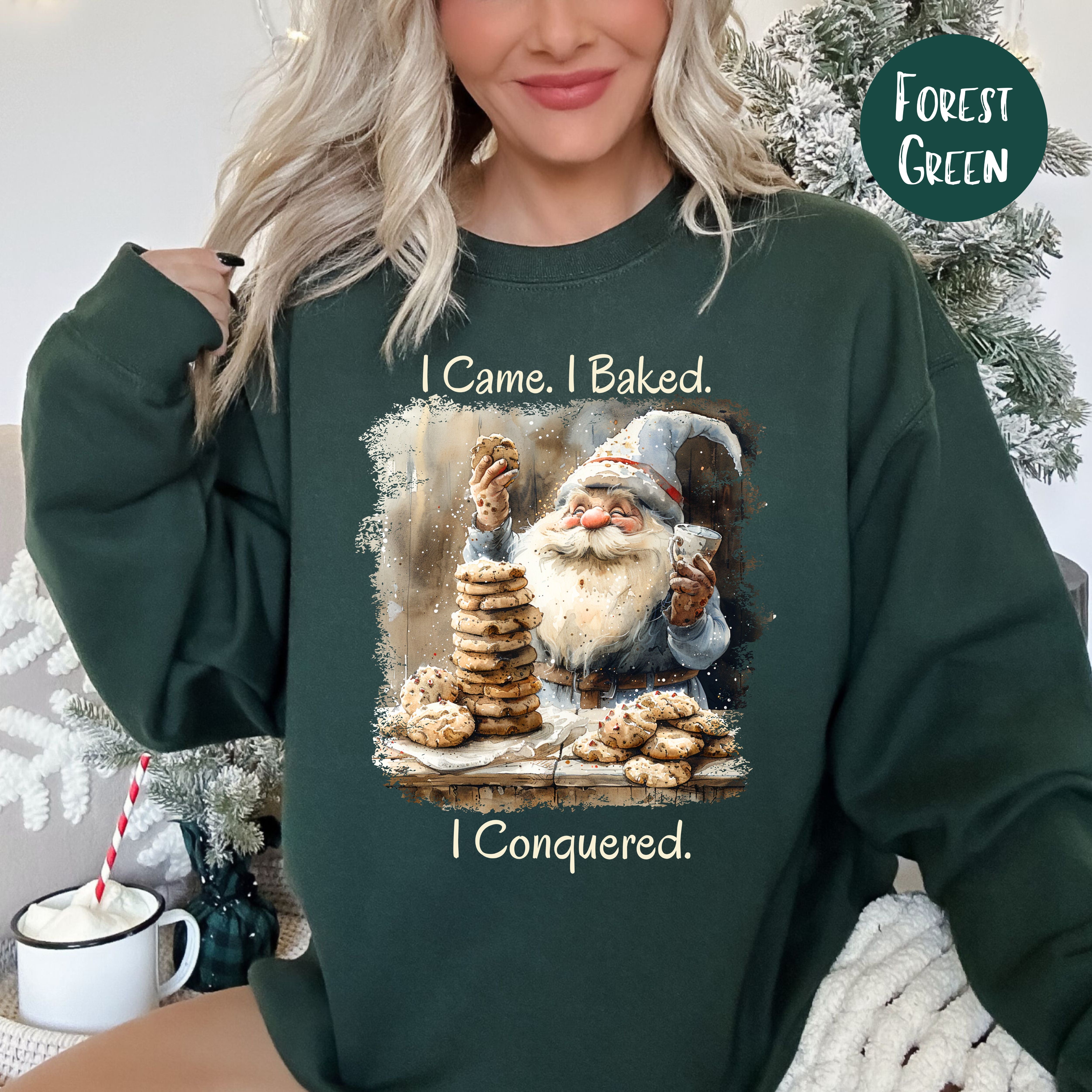 I Came I Baked I Conquered Baker Christmas Gift Sweatshirt