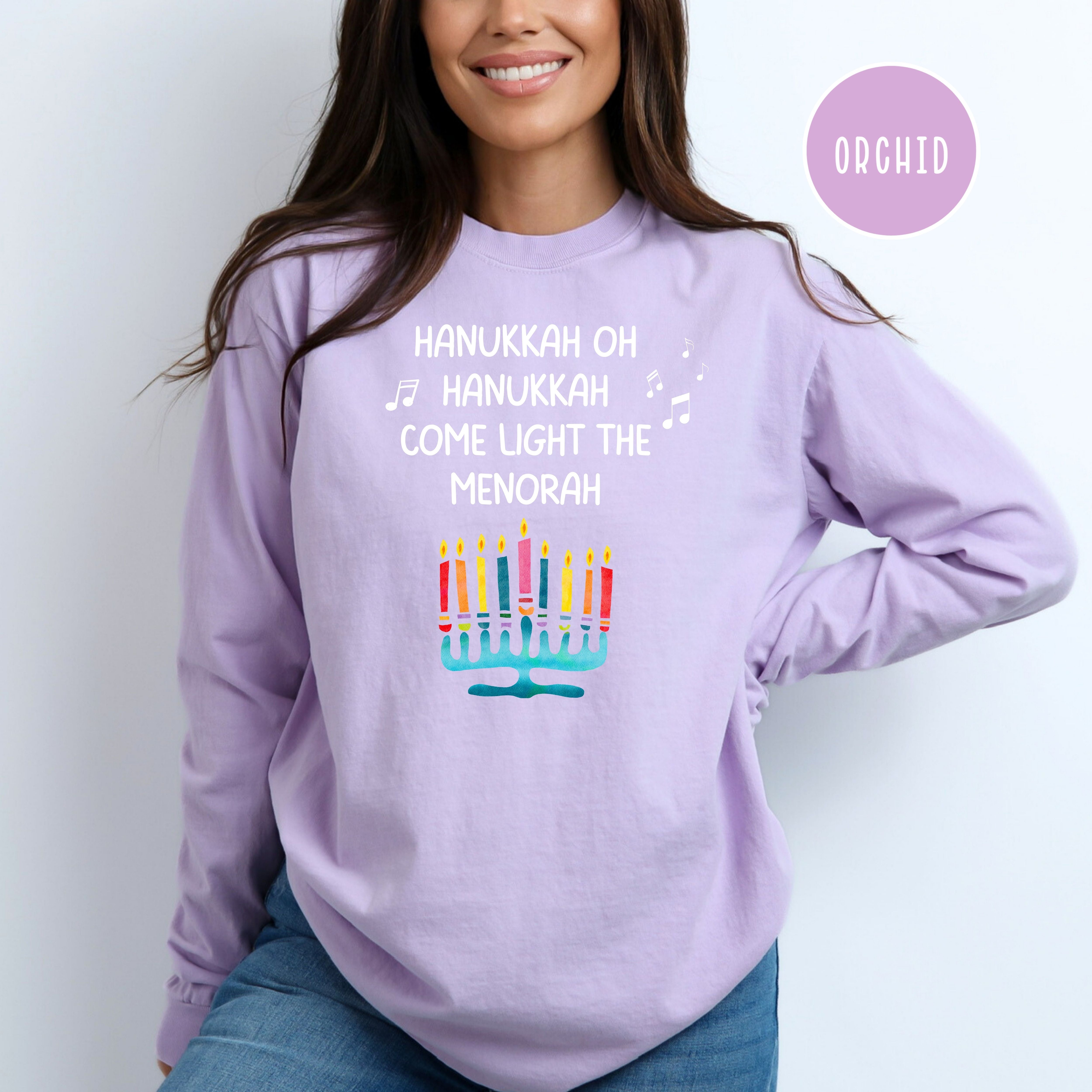 Chanukah Party Comfort Colors® Long Sleeve Tee