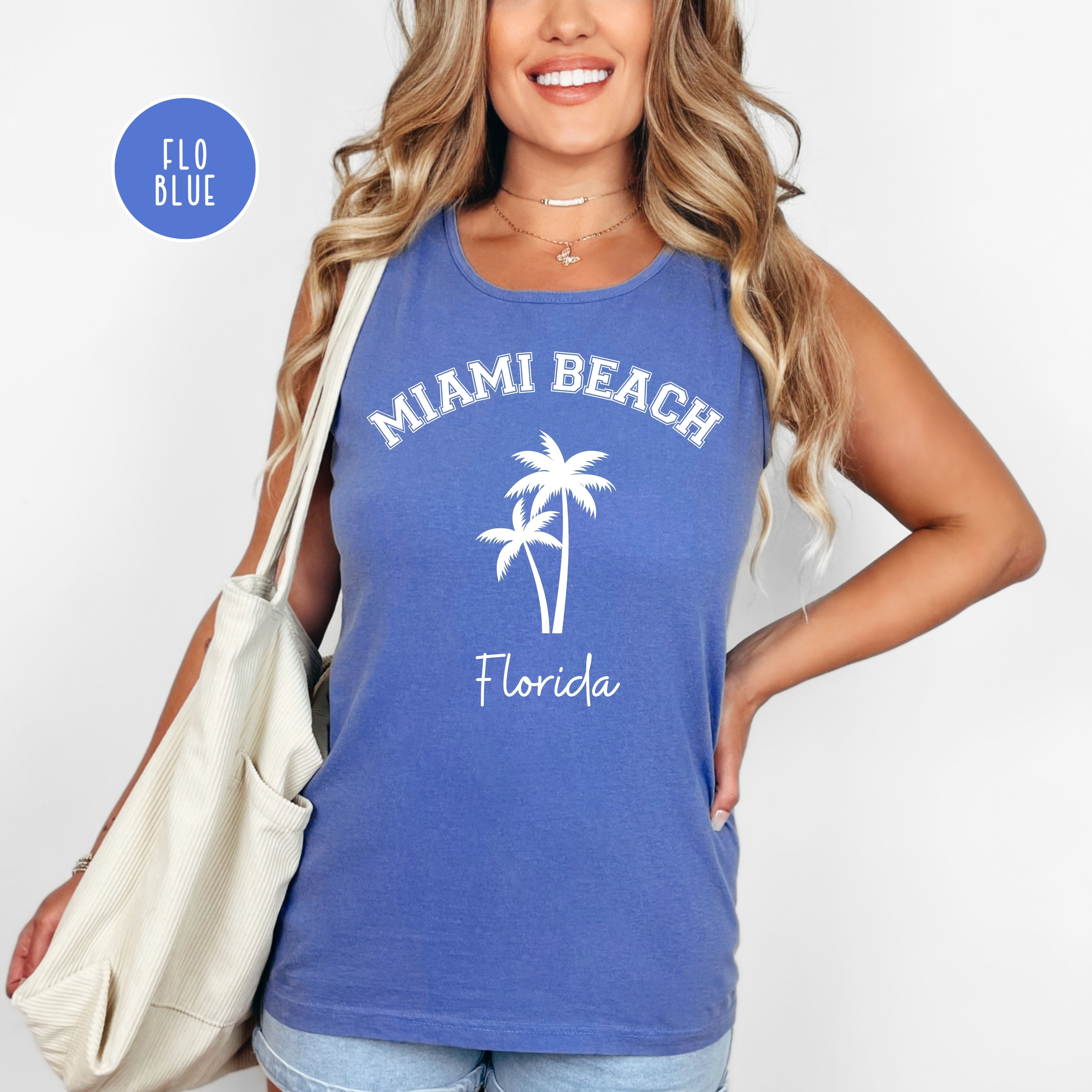 Miami Beach Florida Comfort Colors Tank Top