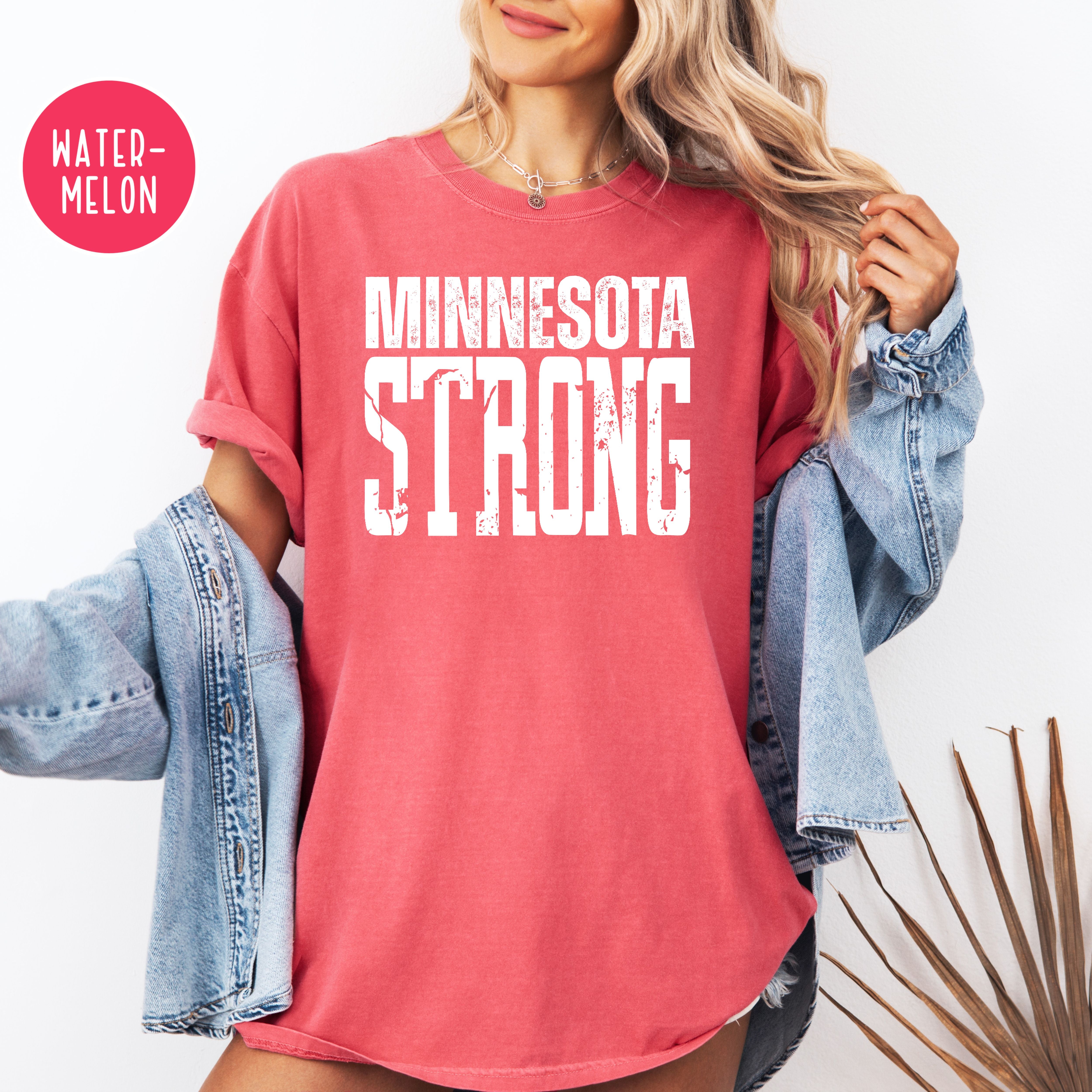 Minnesota Strong Unisex Comfort Colors T-Shirt, Never Forget Minnesota, Minnesota Political Shirt, Minnesota  Minneapolis Gift Shirt