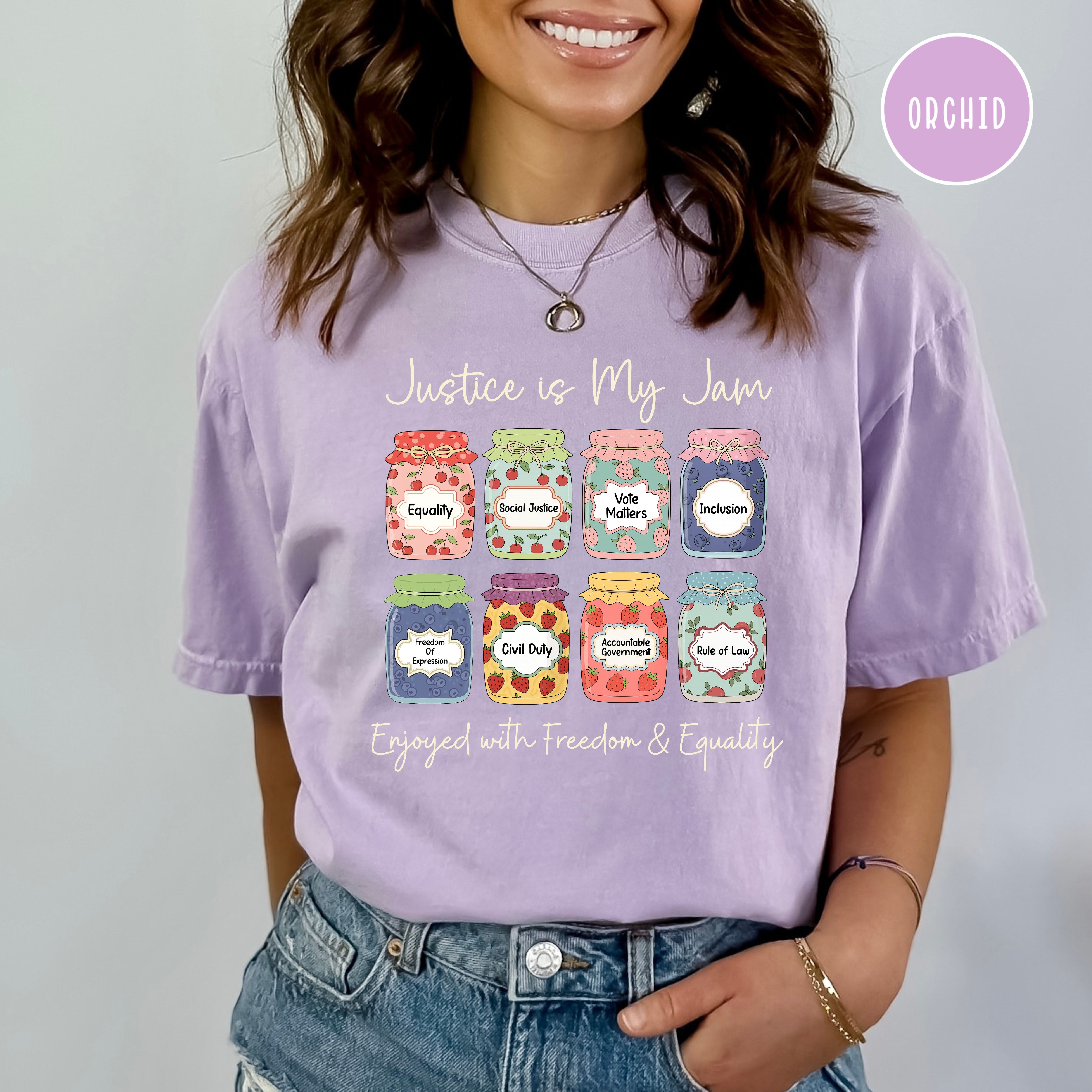 Justice is My Jam Freedom & Equality Comfort Colors Pro Democracy Shirt