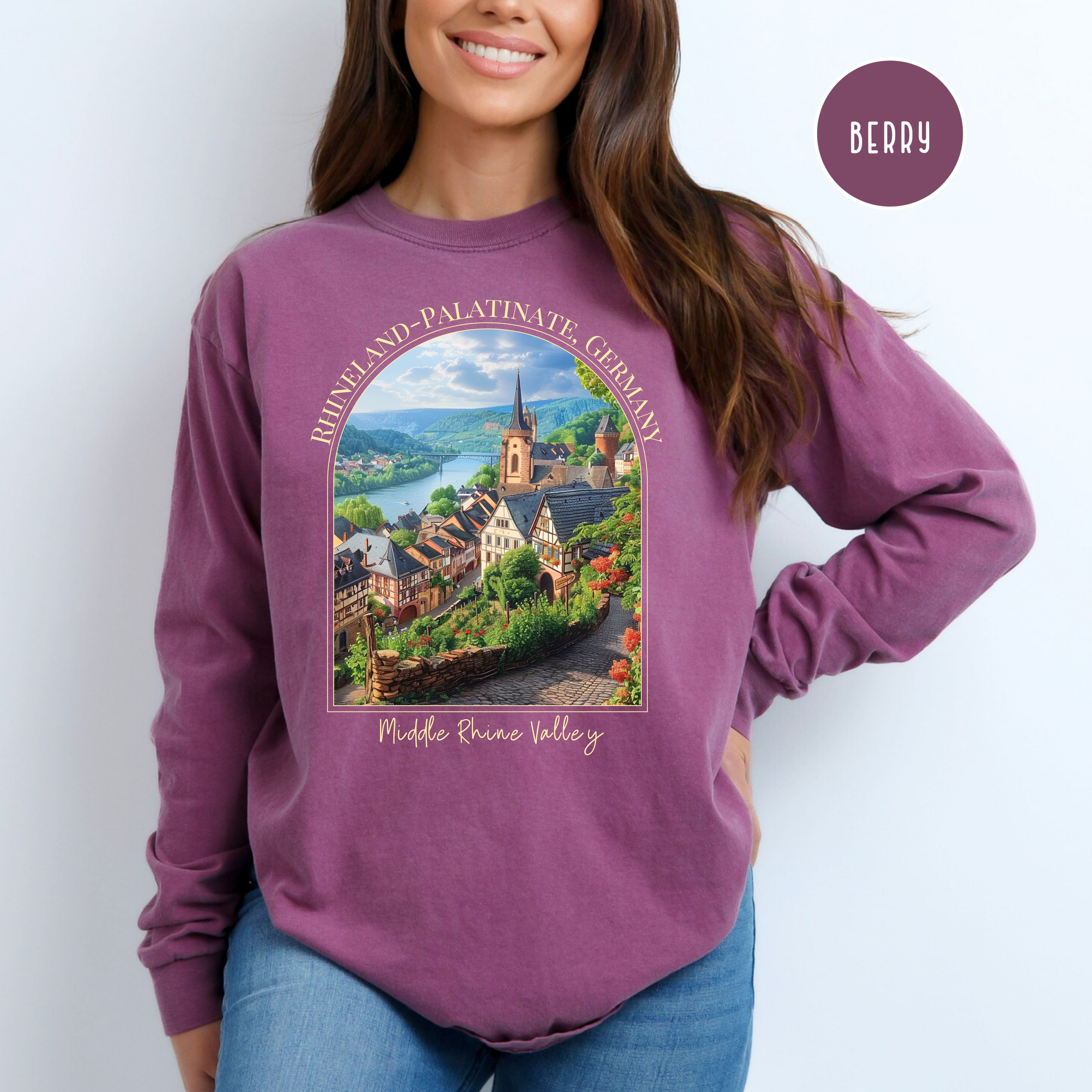 Rhine Valley Germany Comfort Colors® Long Sleeve Tee