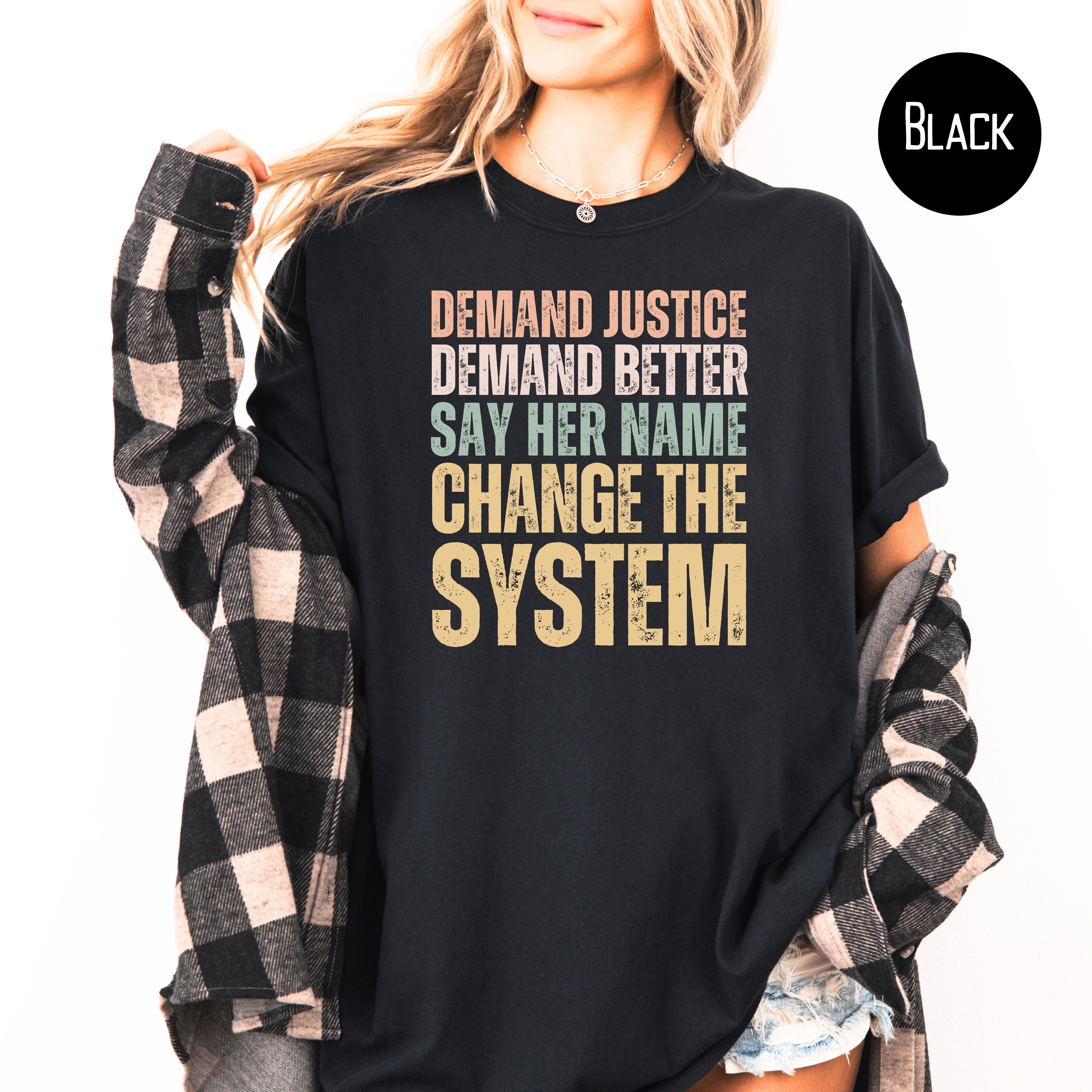 Demand Justice Unisex Anti Ice Comfort Colors T-Shirt, Protest Shirt