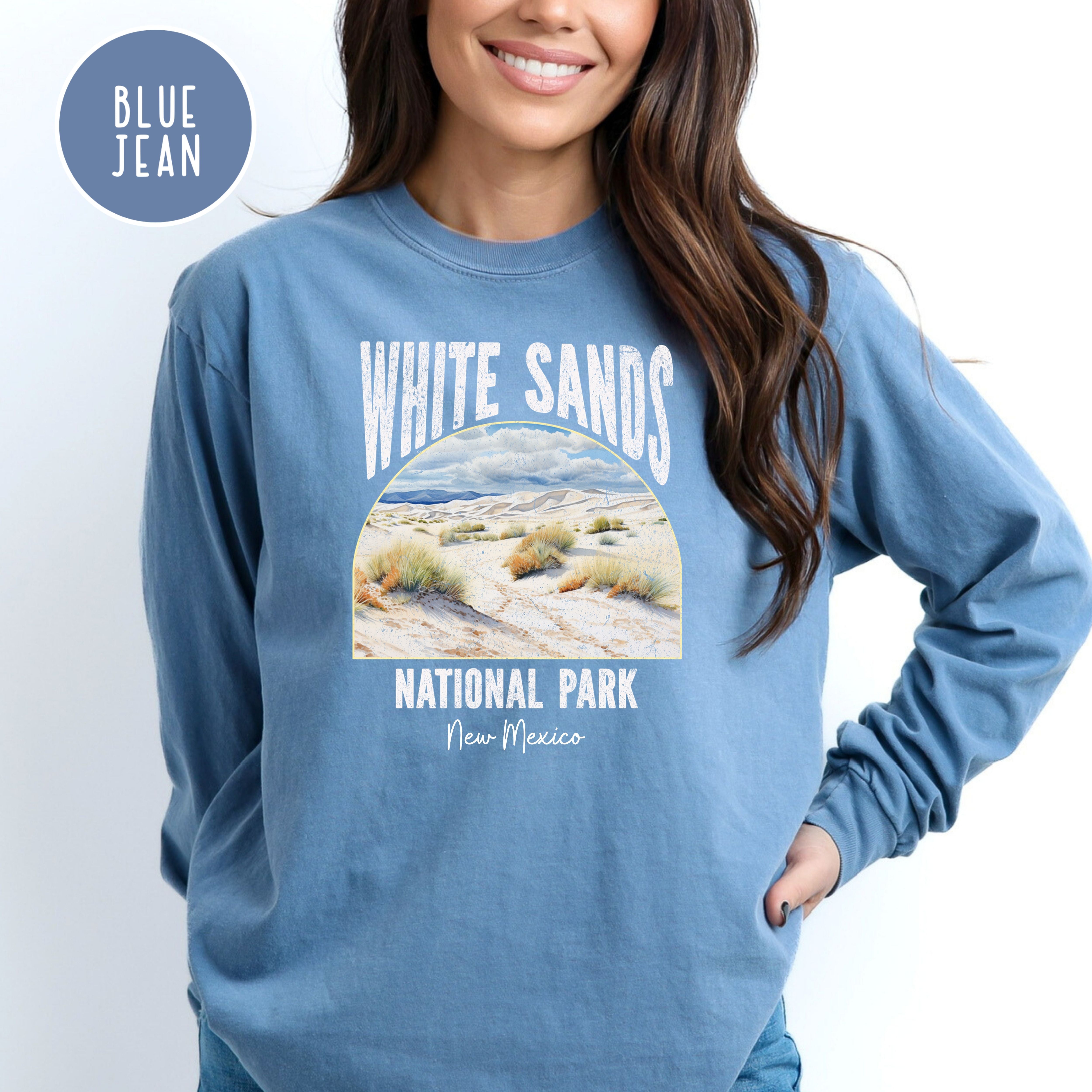 White Sands National Park New Mexico Comfort Colors® Long Sleeve Tee